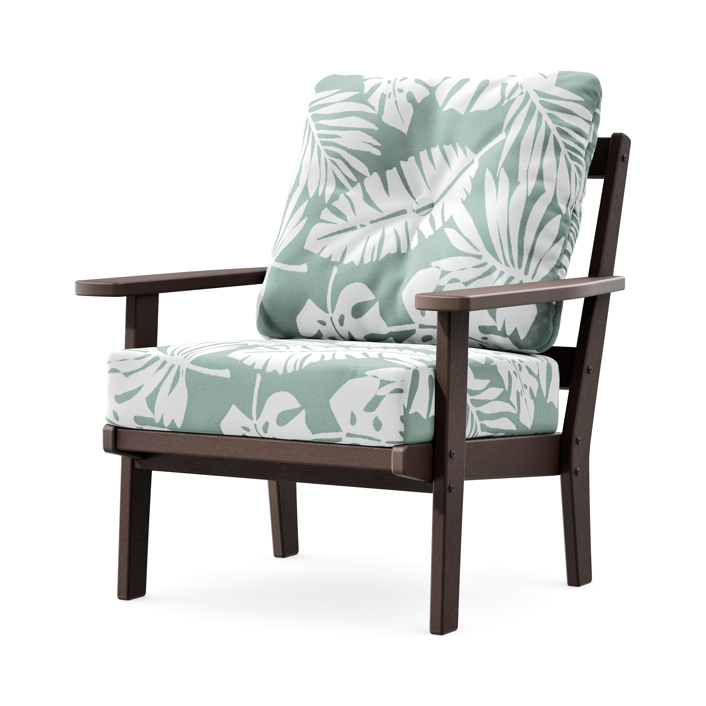 Prairie Deep Seating Chair in Mahogany / Leaf Glacier Spa