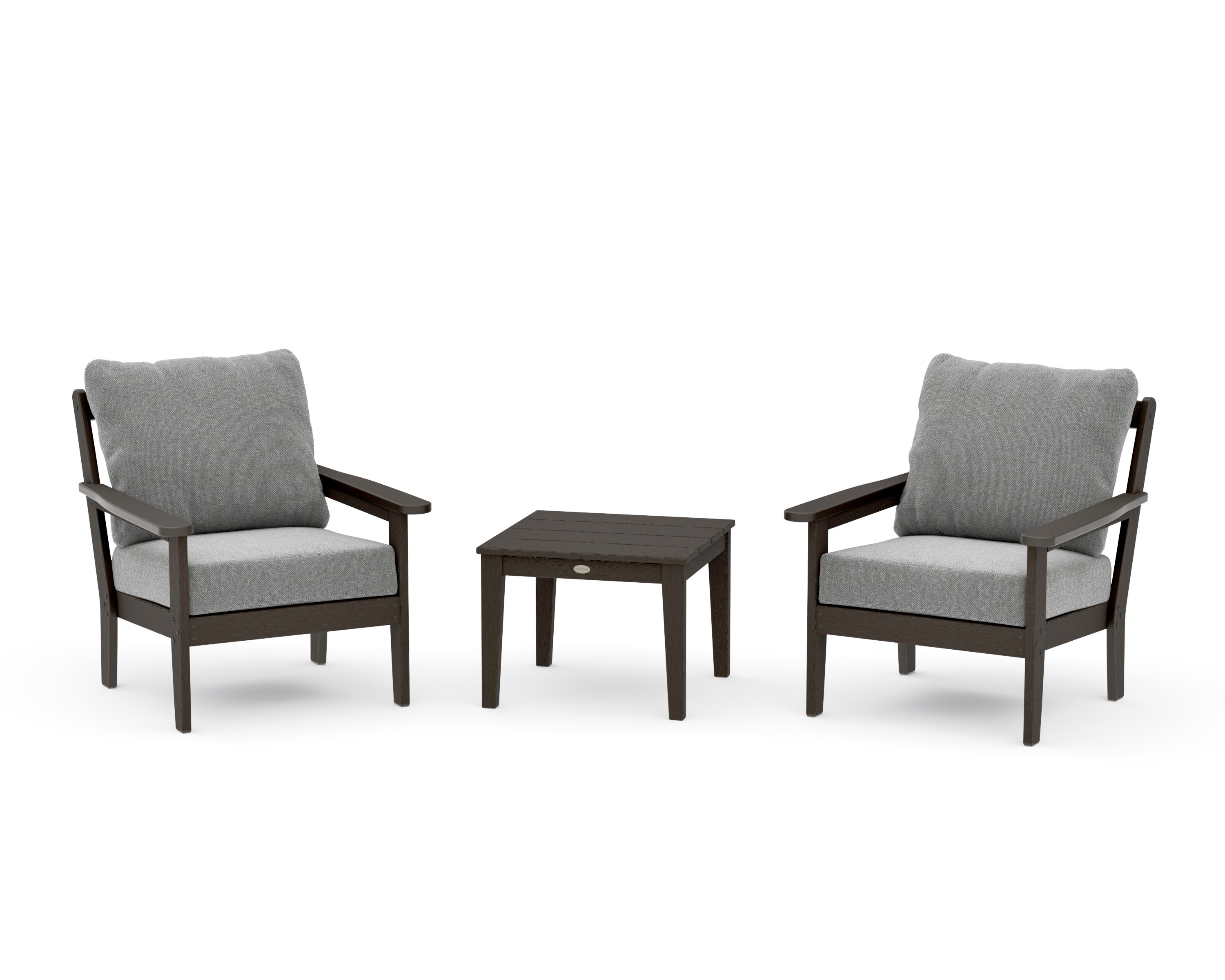 Cottage 3-Piece Deep Seating Set in Vintage Coffee / Grey Mist