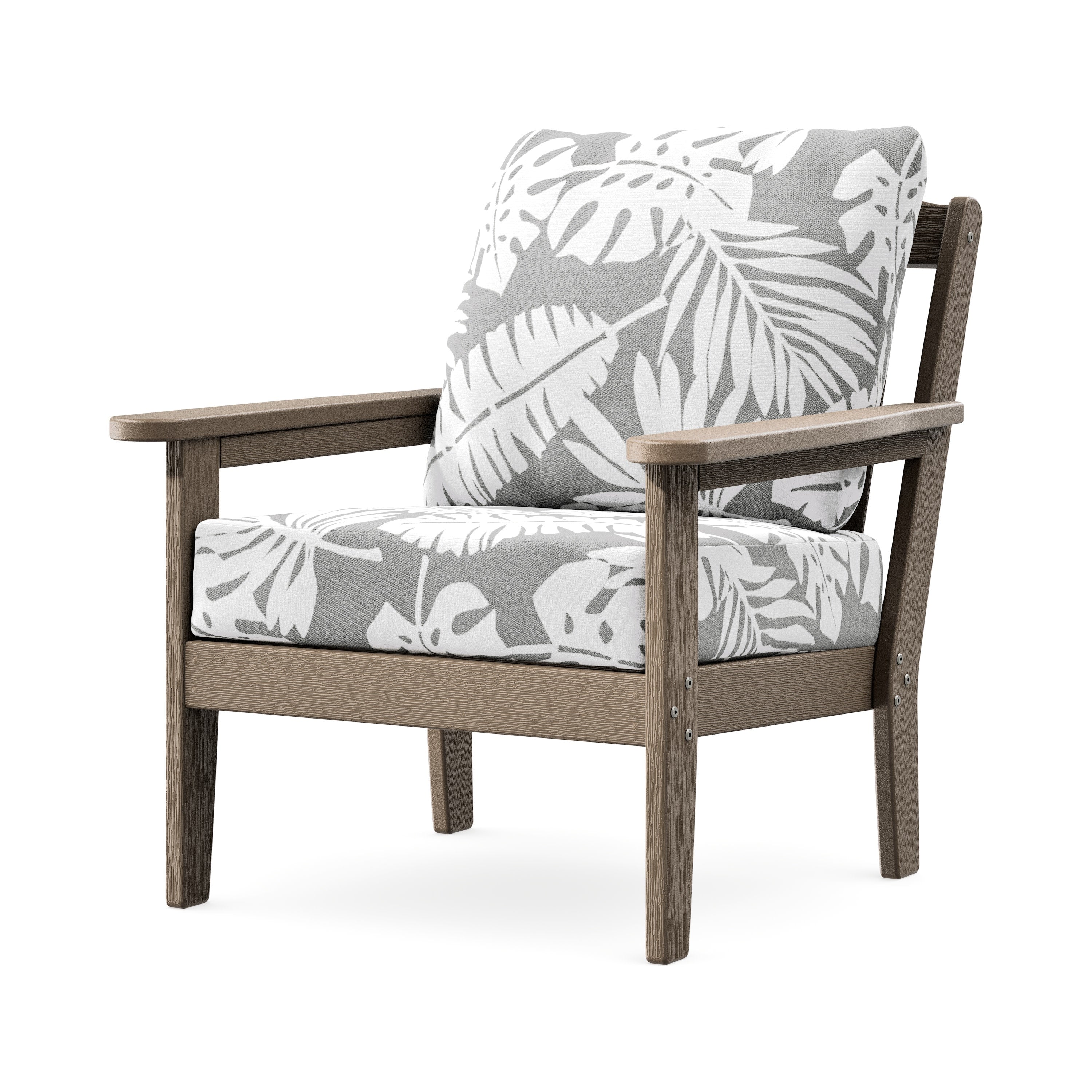 Cottage Deep Seating Chair in Vintage Sahara / Leaf Grey Mist