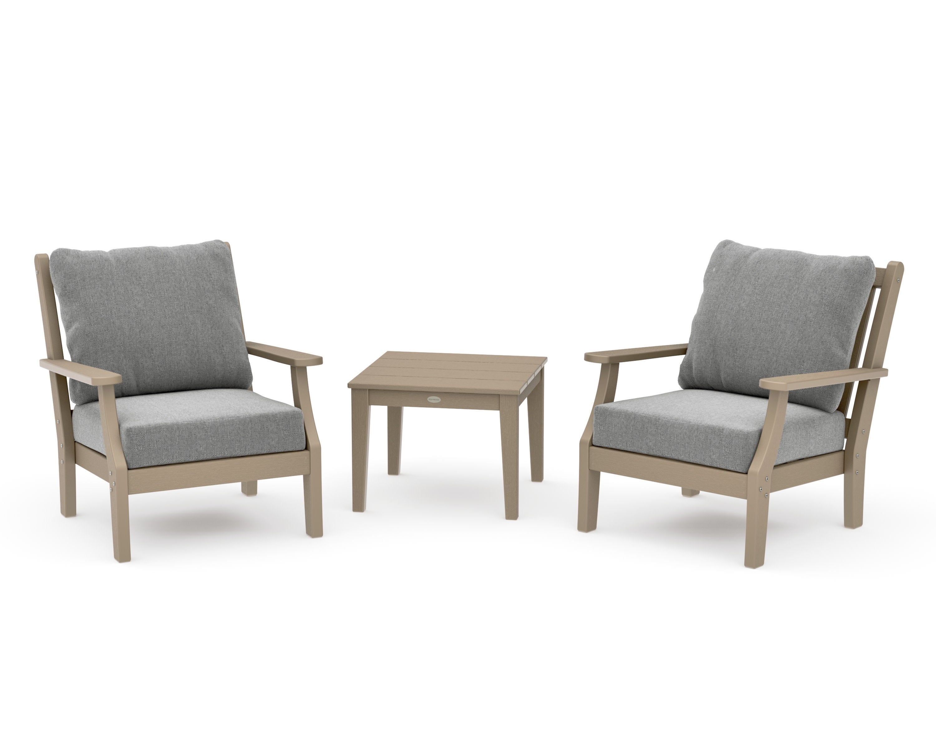 Wovendale 3-Piece Deep Seating Set in Vintage Sahara / Grey Mist