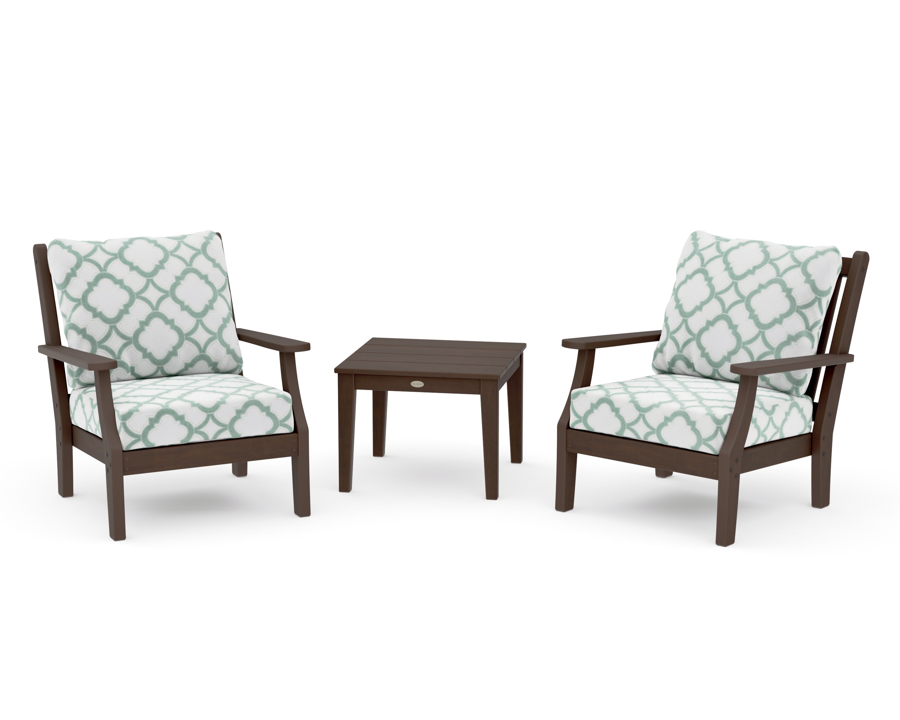 Wovendale 3-Piece Deep Seating Set in Kona / Trellis Glacier Spa