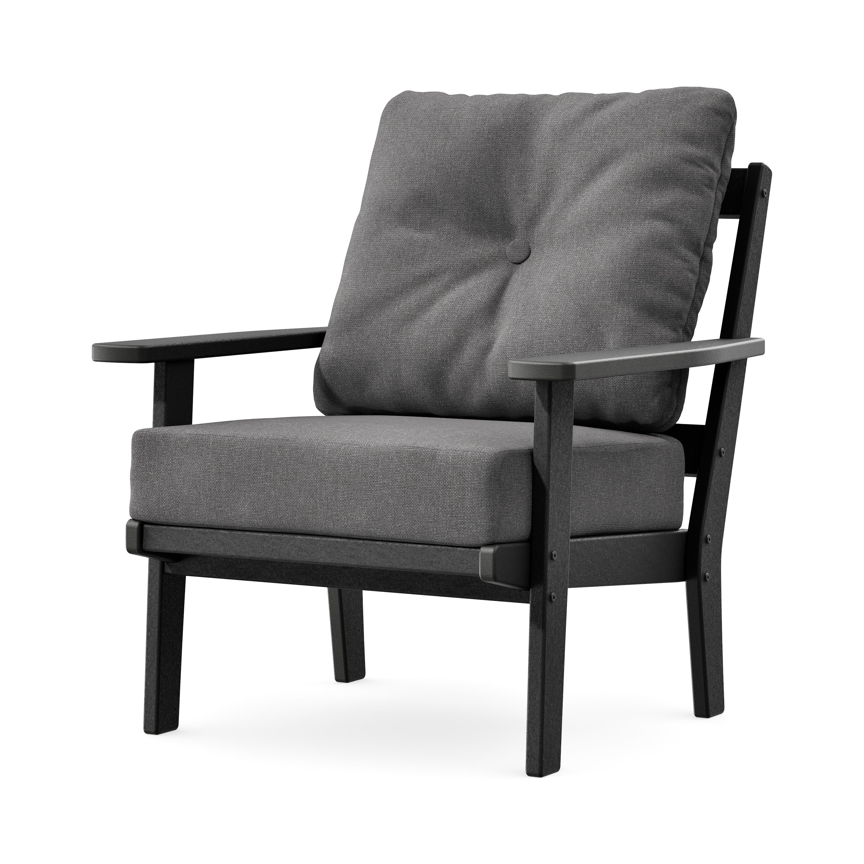 Prairie Deep Seating Chair in Black / Ash Charcoal