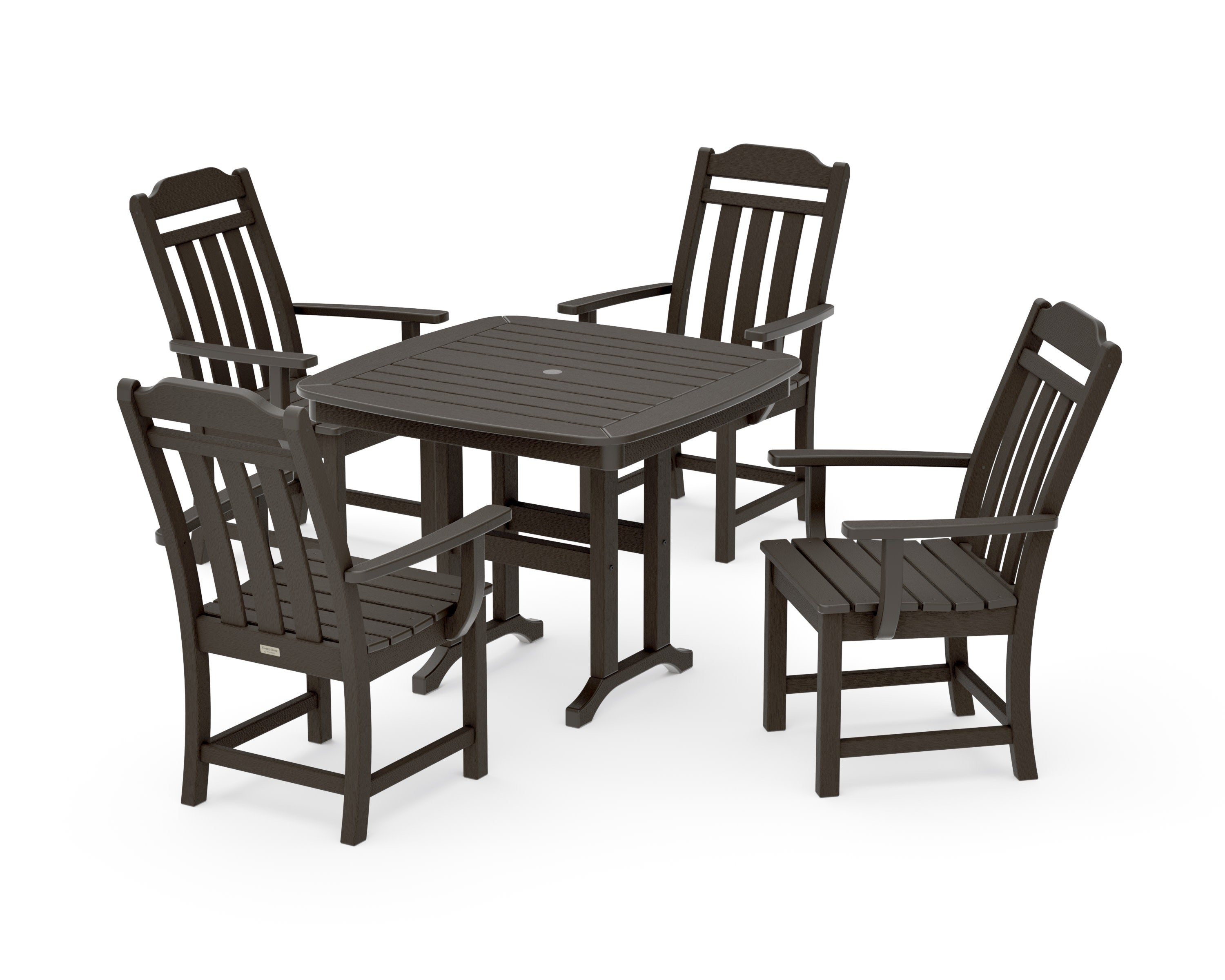 Cottage 5-Piece Dining Set in Vintage Coffee