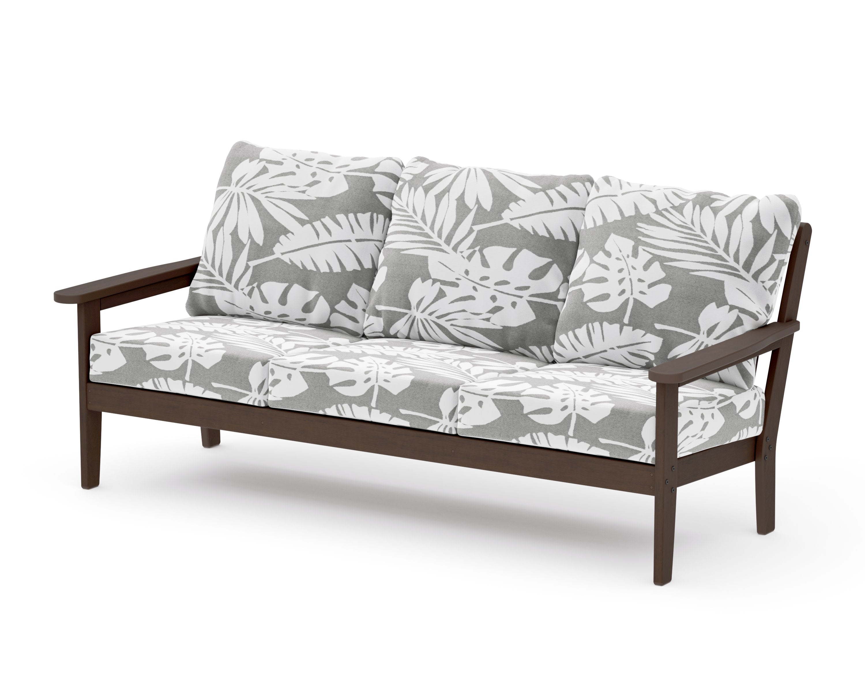Cottage Deep Seating Sofa in Kona / Leaf Grey Mist