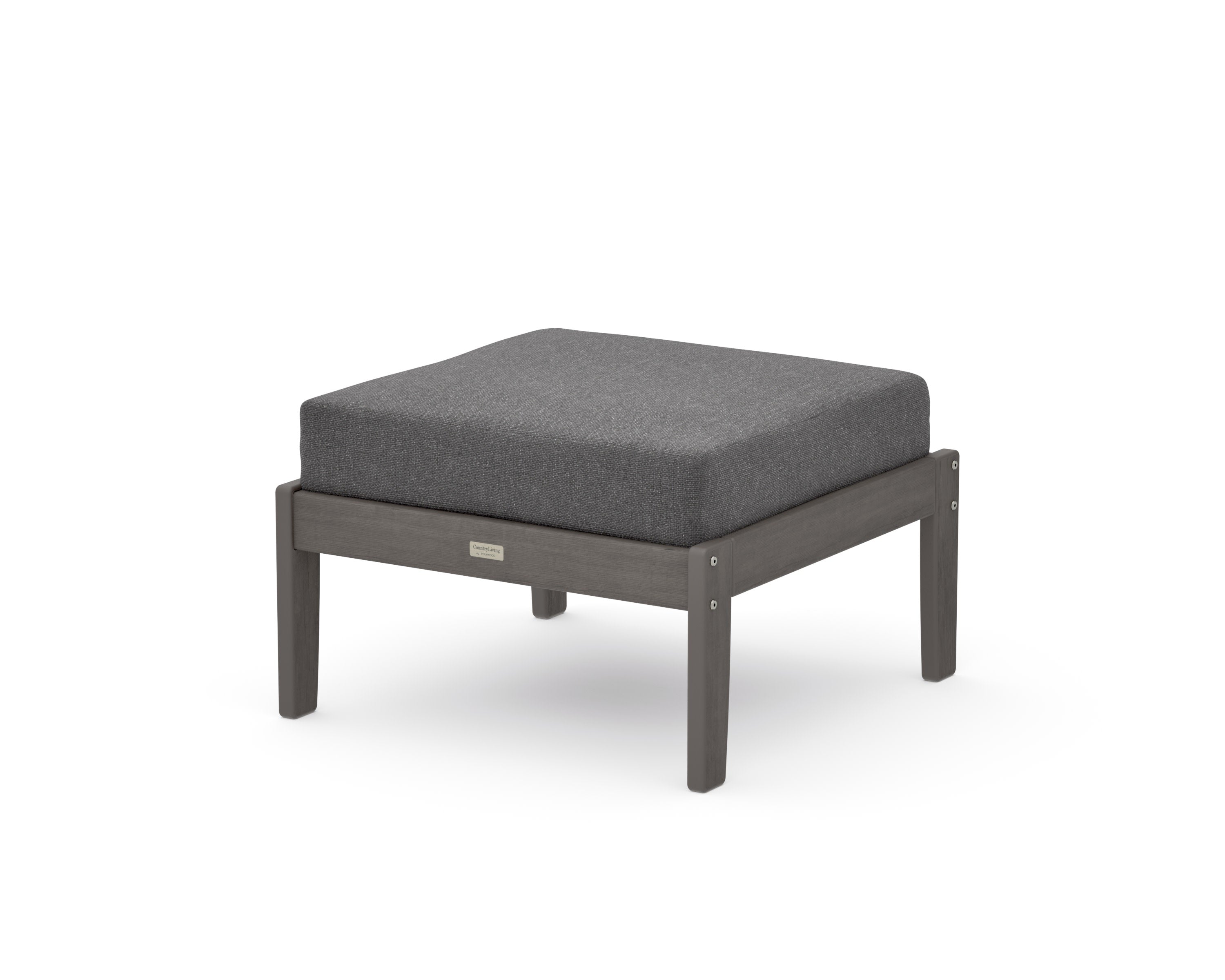 Cottage Deep Seating Ottoman in Driftwood / Ash Charcoal