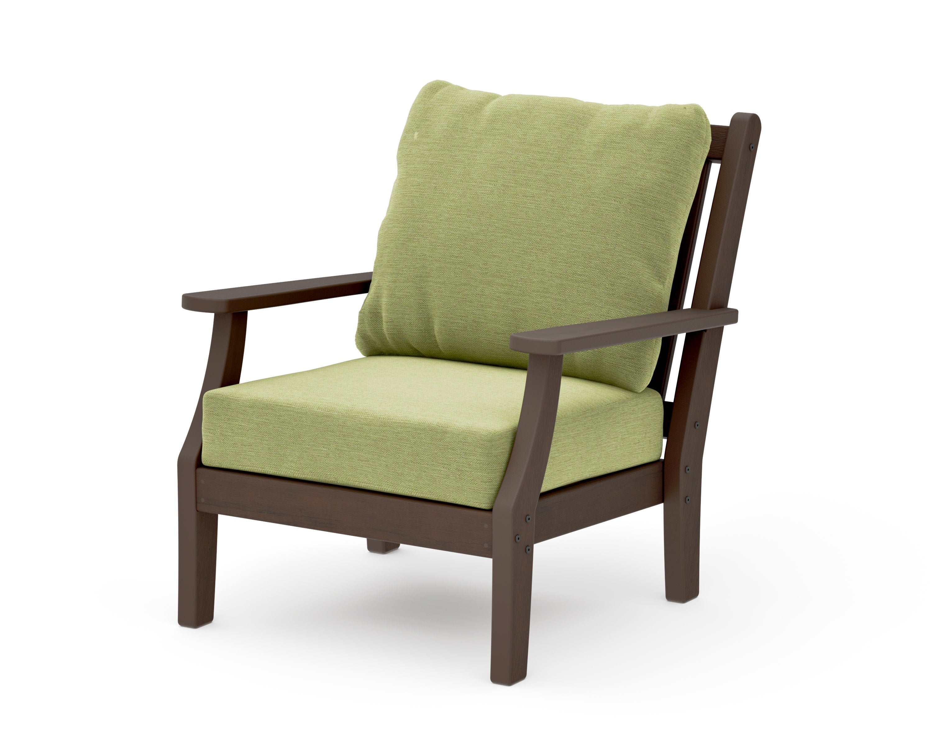 Wovendale Deep Seating Chair in Kona / Chartreuse Boucle