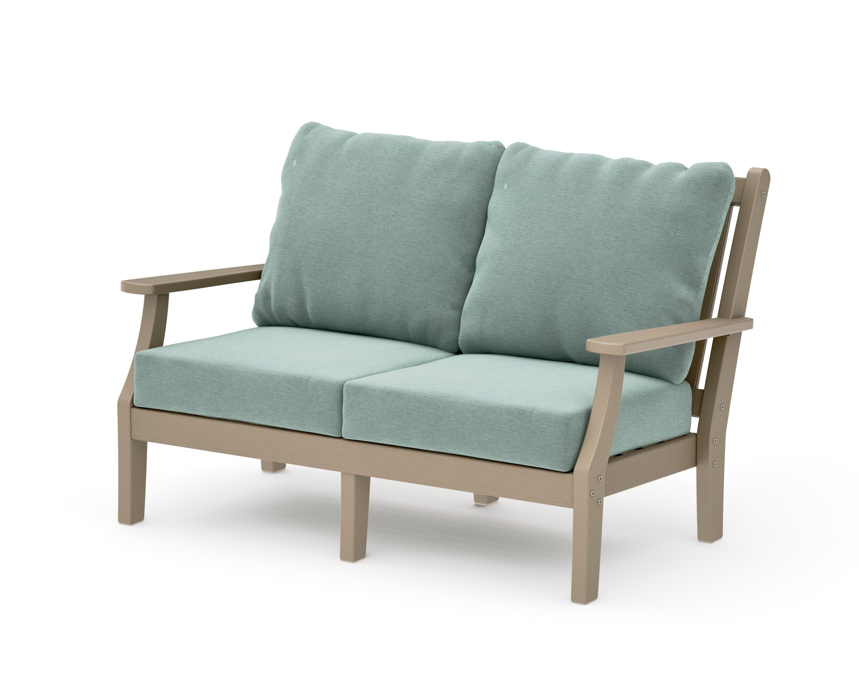Wovendale Deep Seating Loveseat in Vintage Sahara / Glacier Spa