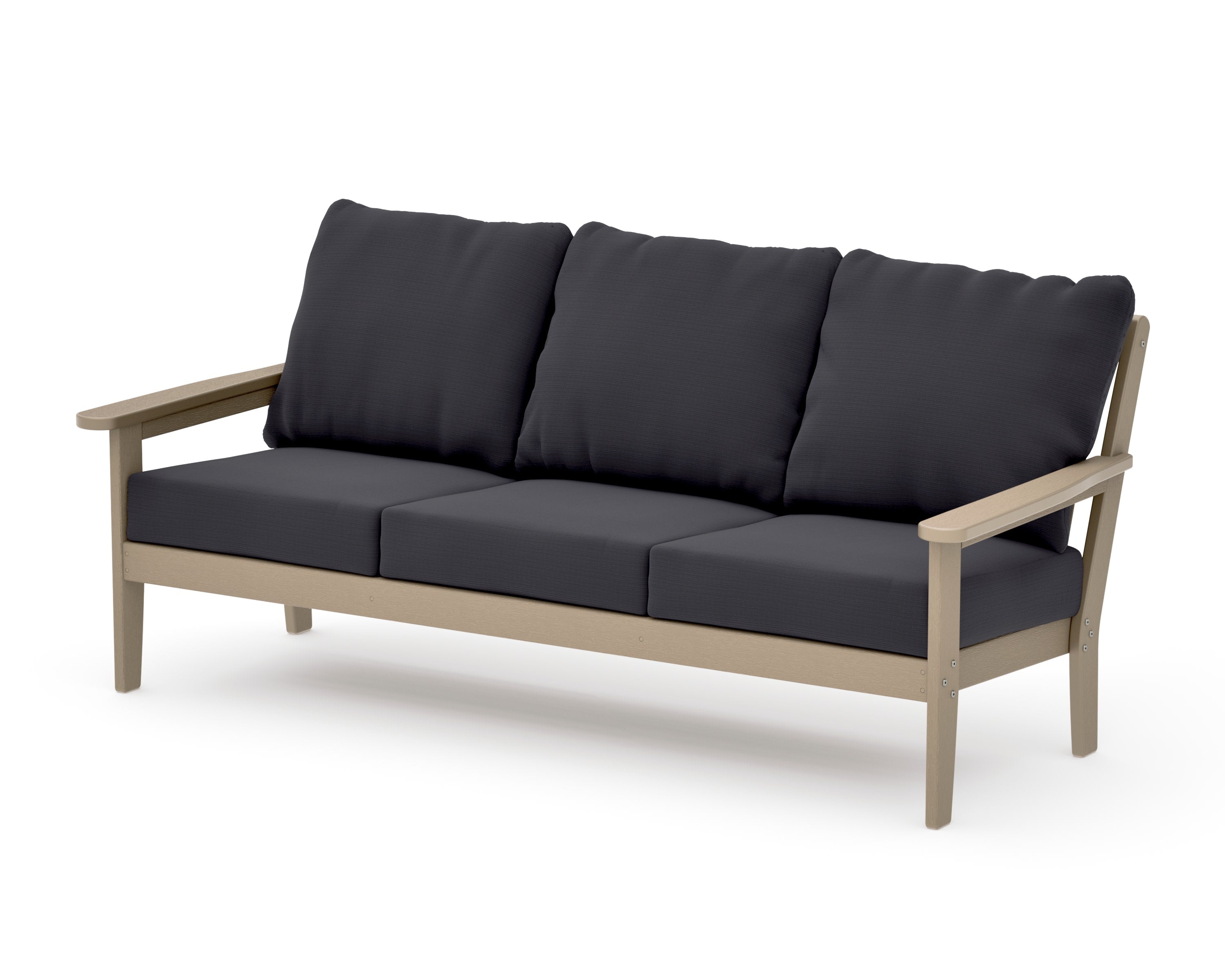Cottage Deep Seating Sofa in Vintage Sahara / Midnight Linen