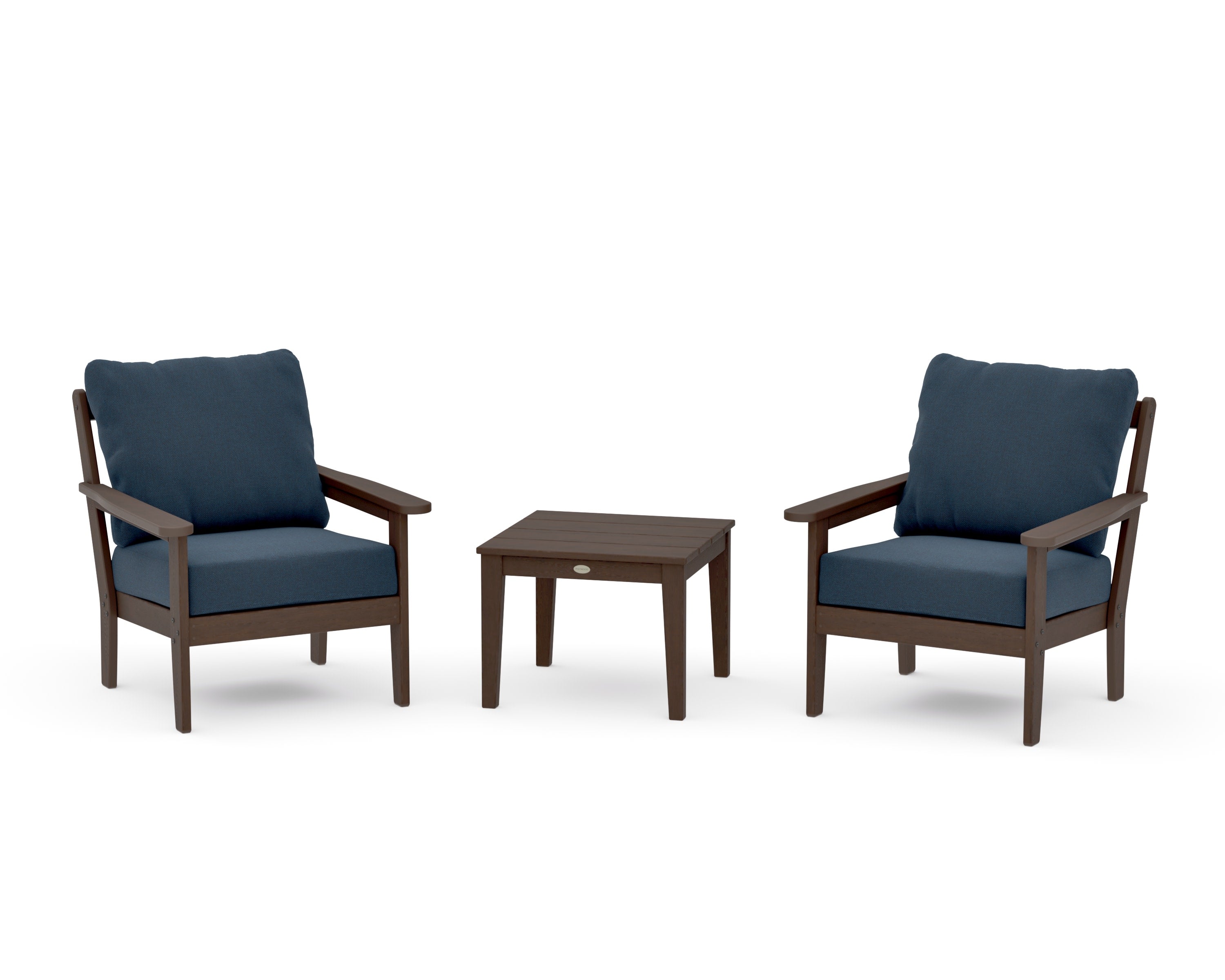 Cottage 3-Piece Deep Seating Set in Kona / Marine Indigo