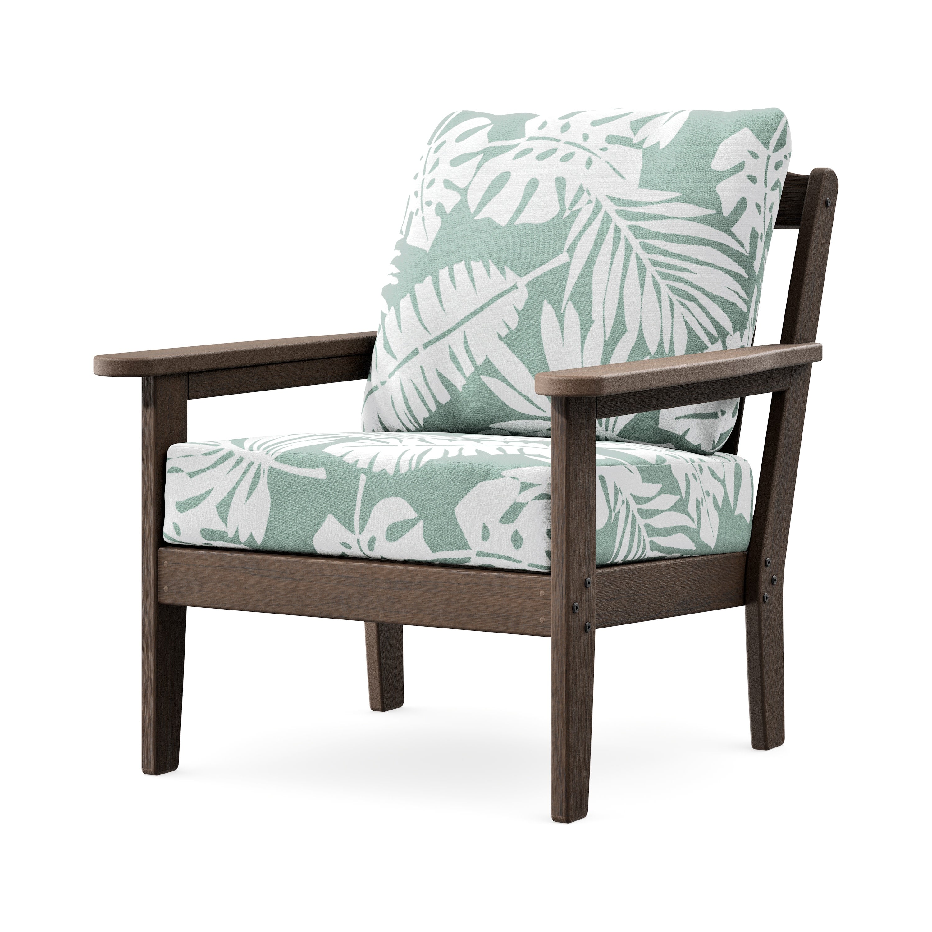 Cottage Deep Seating Chair in Kona / Leaf Glacier Spa