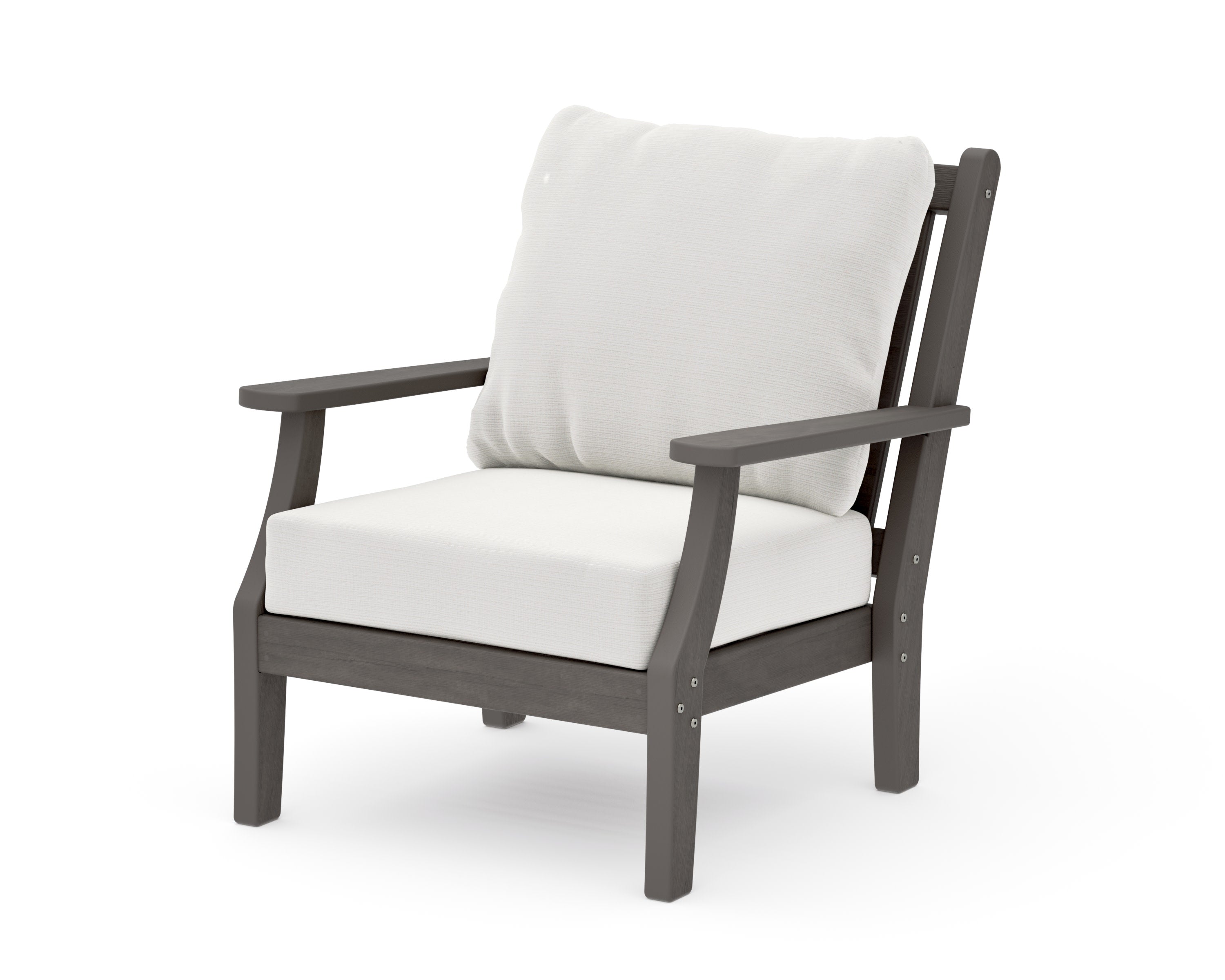 Wovendale Deep Seating Chair in Driftwood / Natural Linen