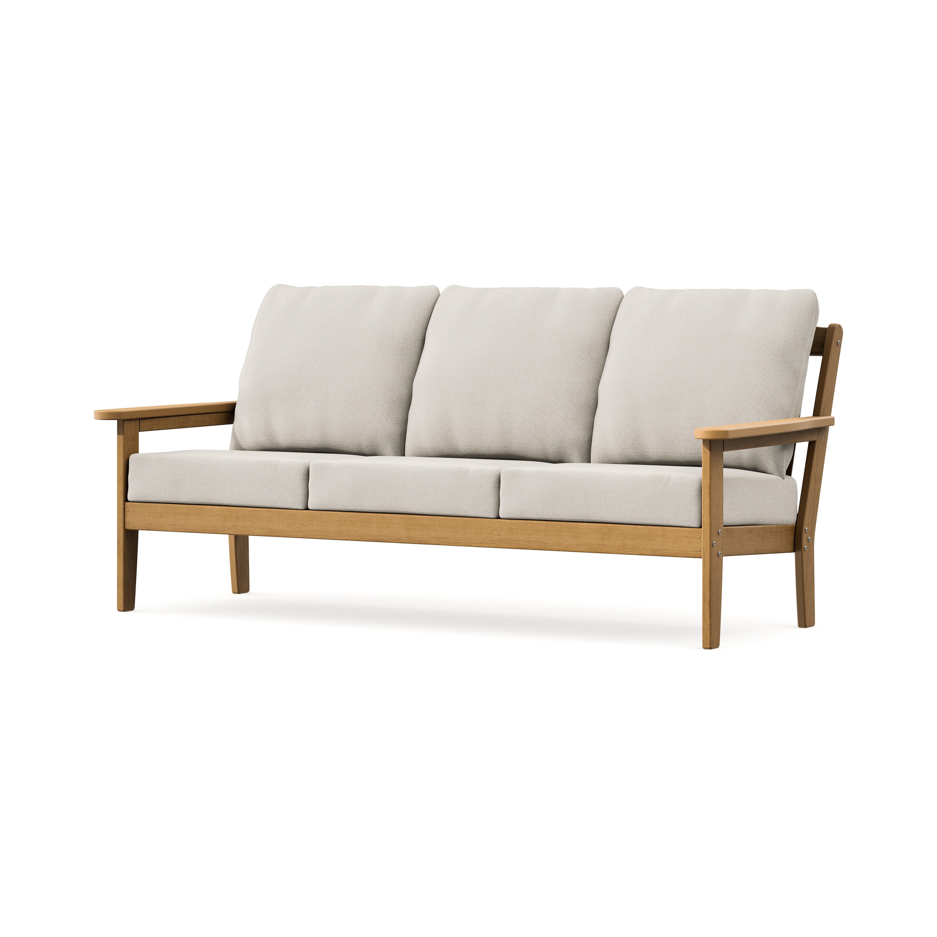 Cottage Deep Seating Sofa in Natural / Dune Burlap