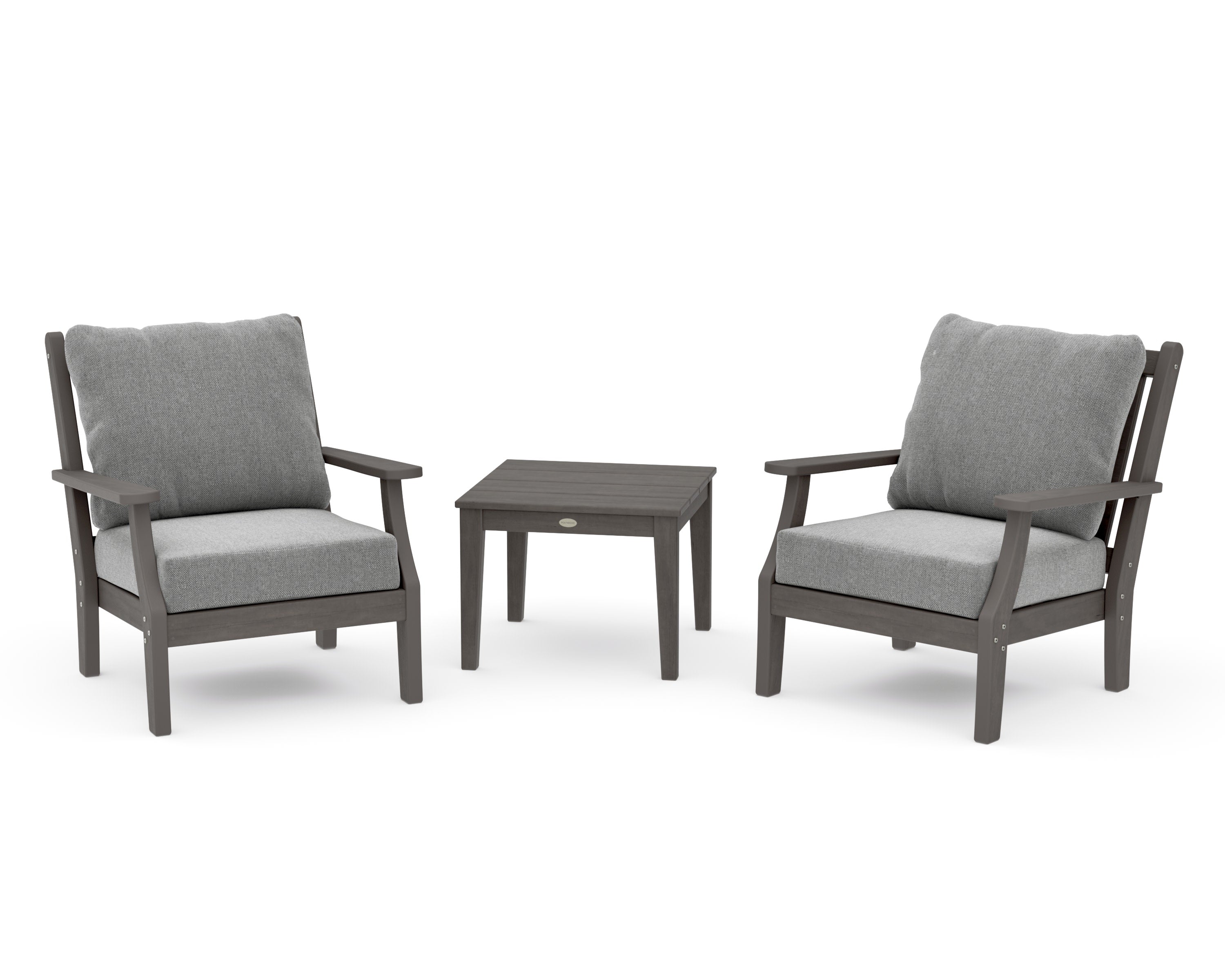 Wovendale 3-Piece Deep Seating Set in Driftwood / Grey Mist