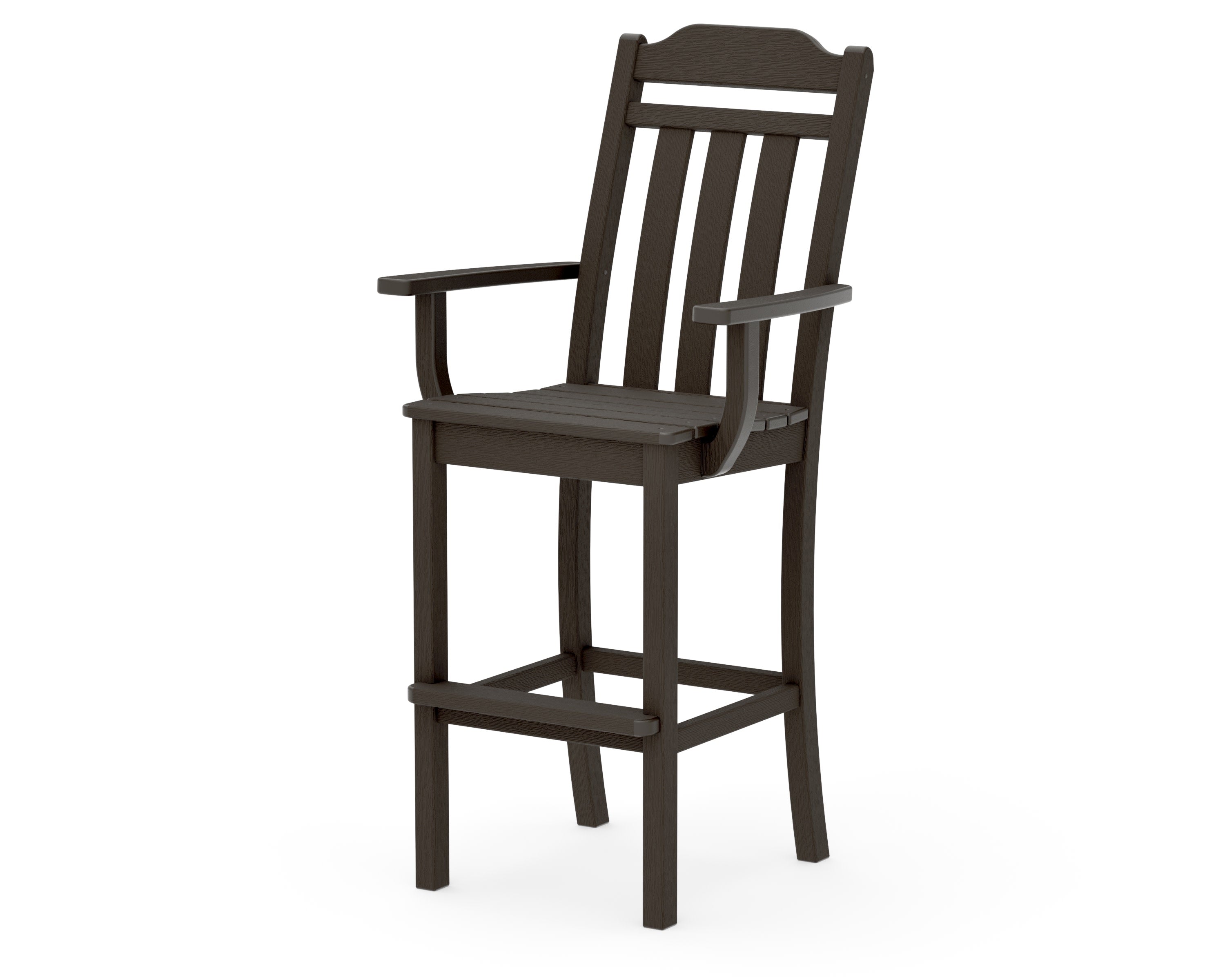 Cottage Bar Arm Chair in Vintage Coffee