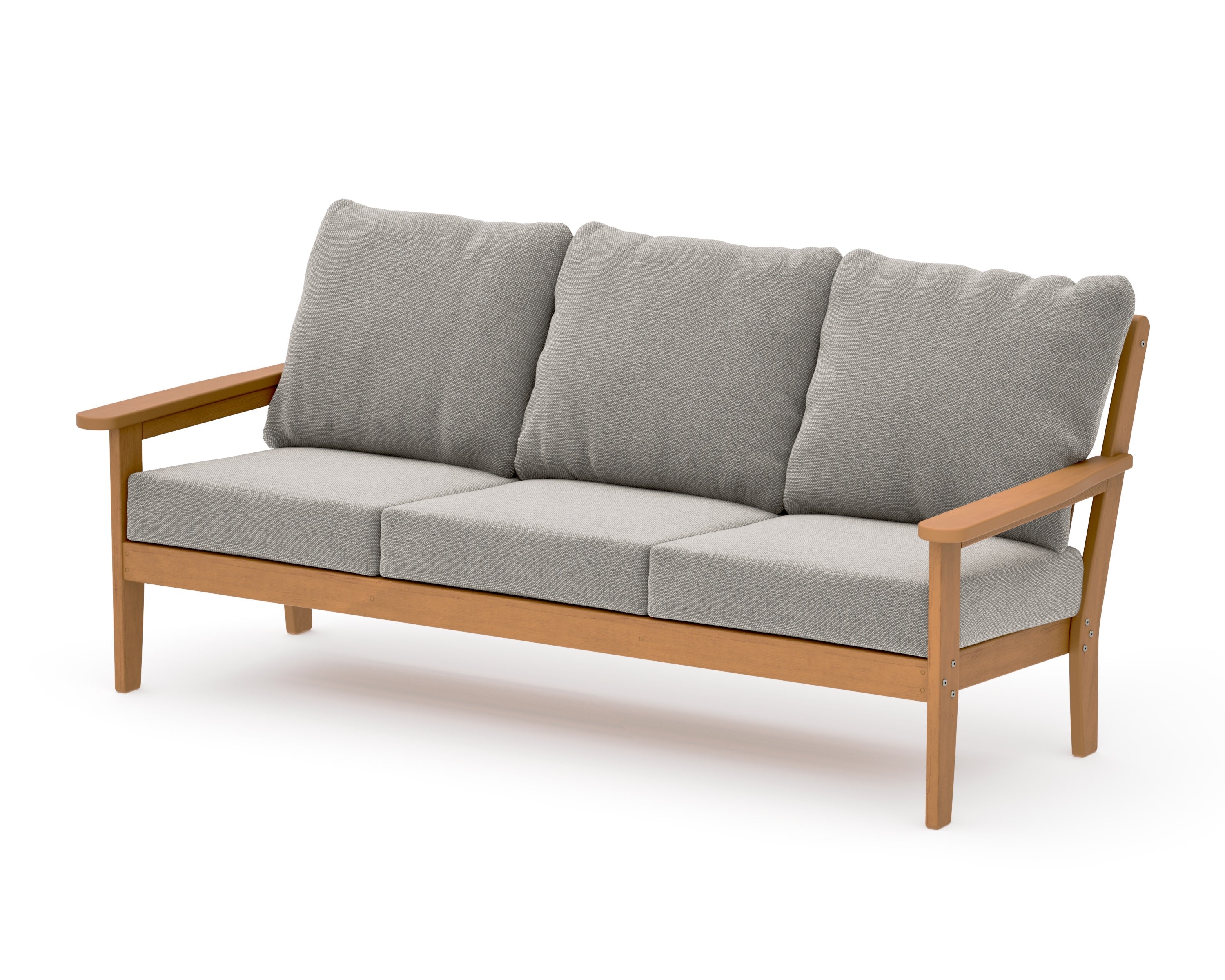 Cottage Deep Seating Sofa in Natural / Weathered Tweed