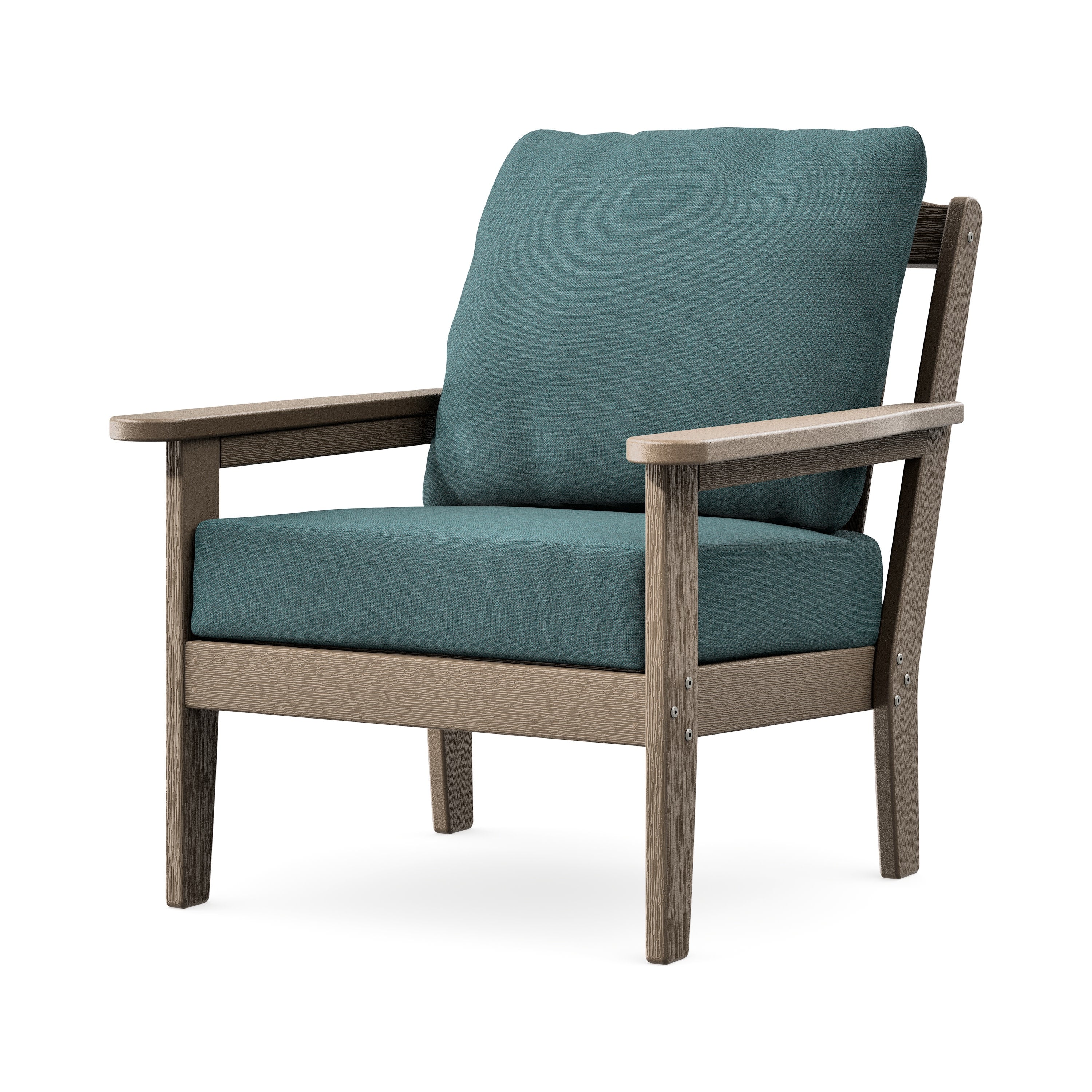 Cottage Deep Seating Chair in Vintage Sahara / Ocean Teal