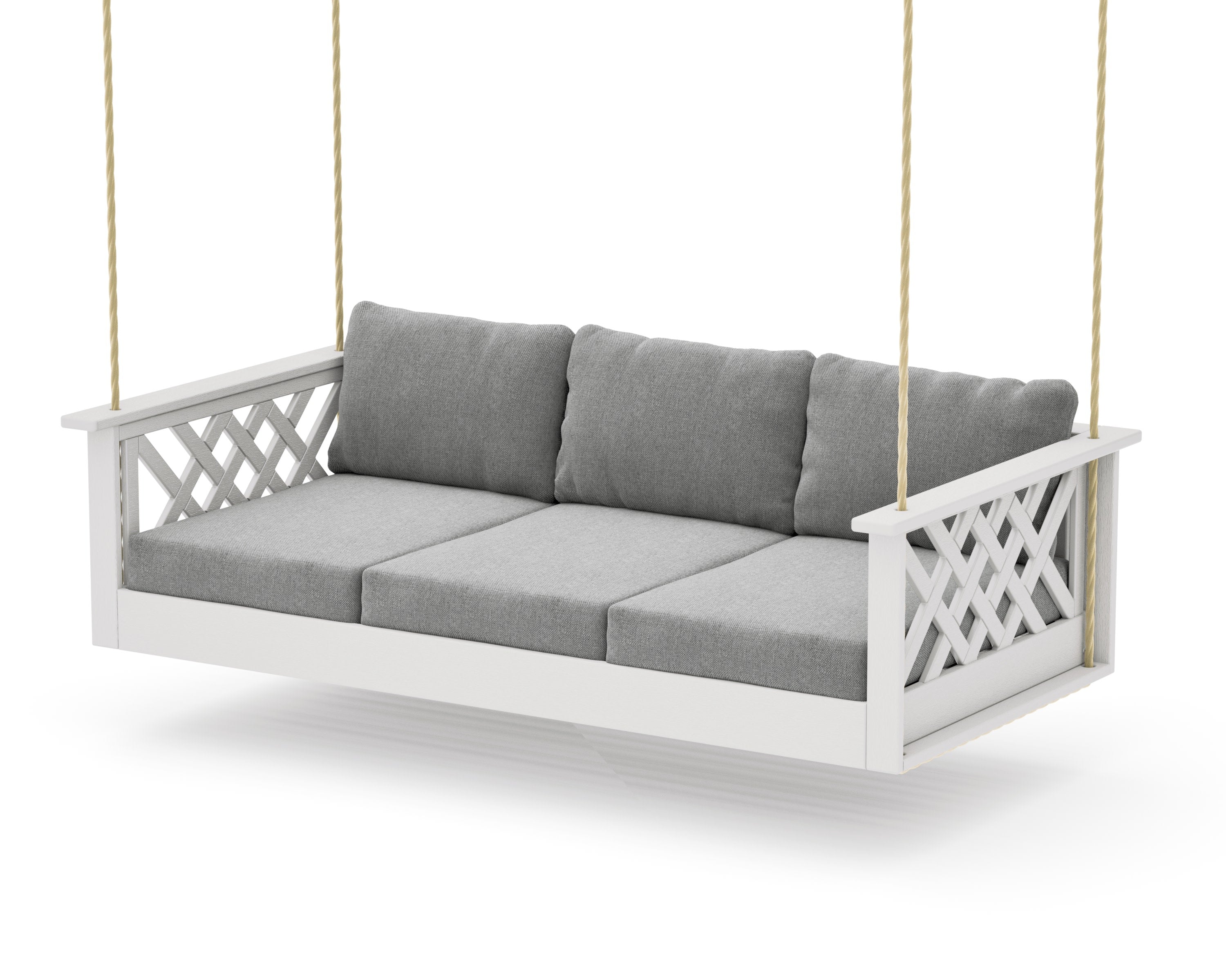 Wovendale Daybed Swing in Vintage White / Grey Mist