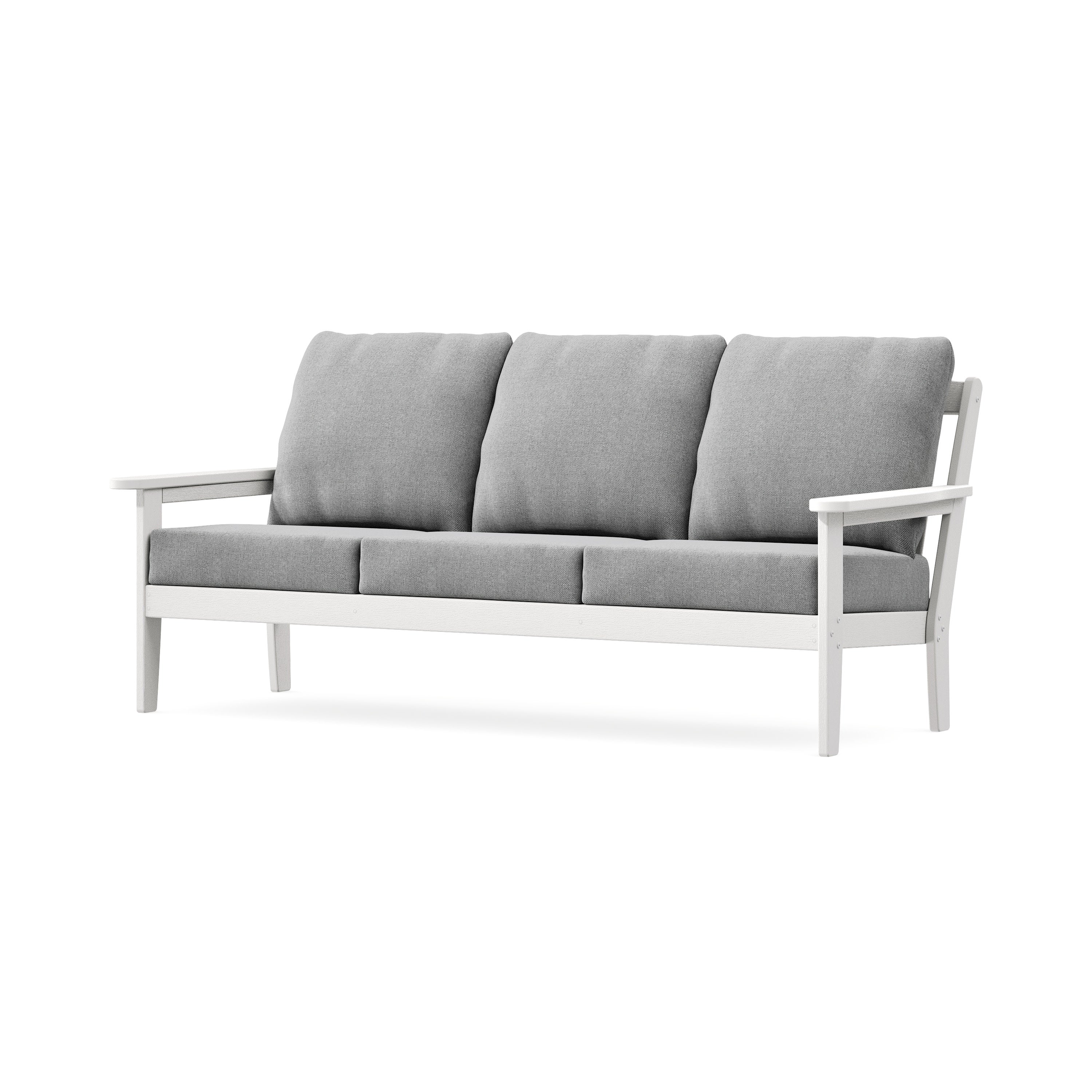 Cottage Deep Seating Sofa in Vintage White / Grey Mist