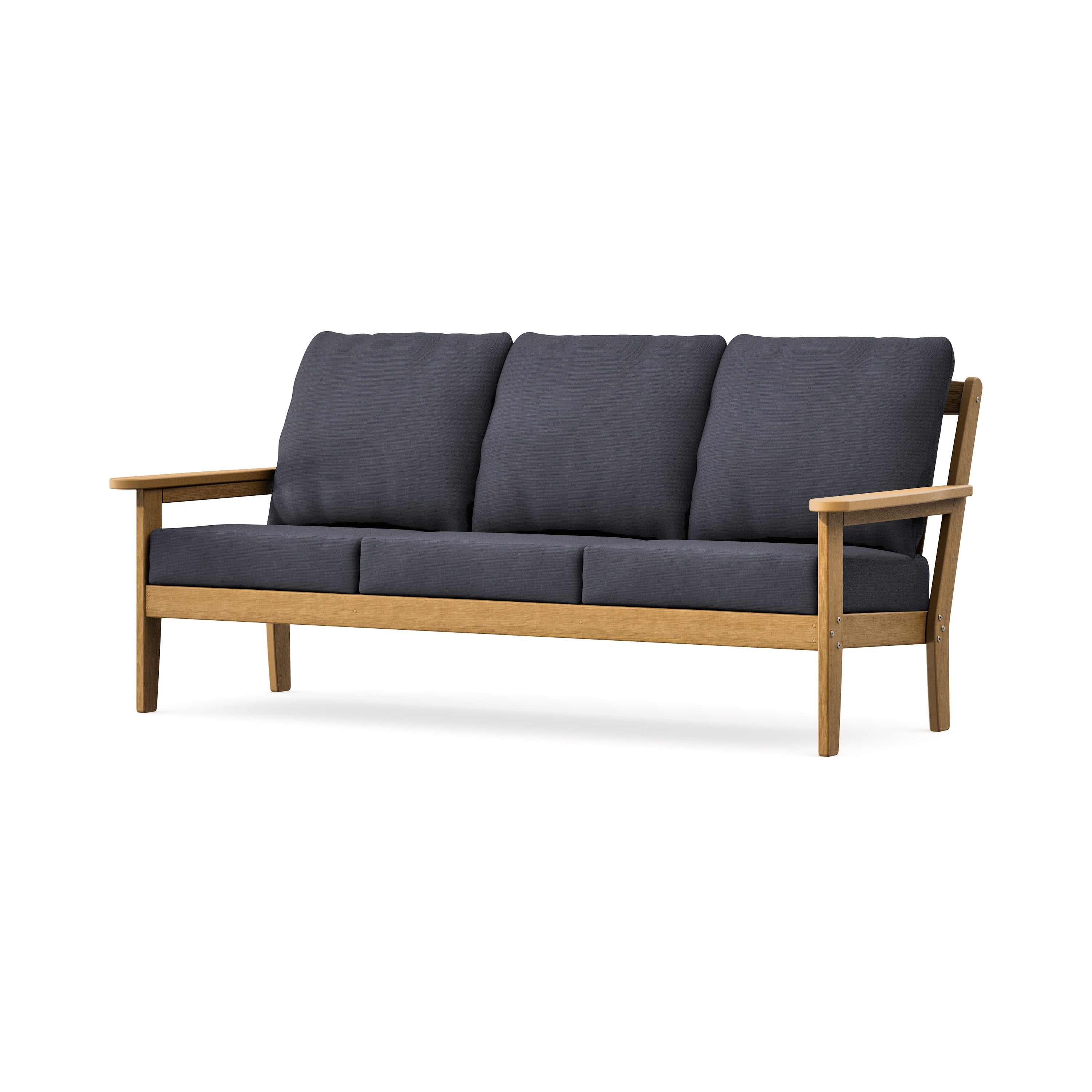 Cottage Deep Seating Sofa in Natural / Midnight Linen