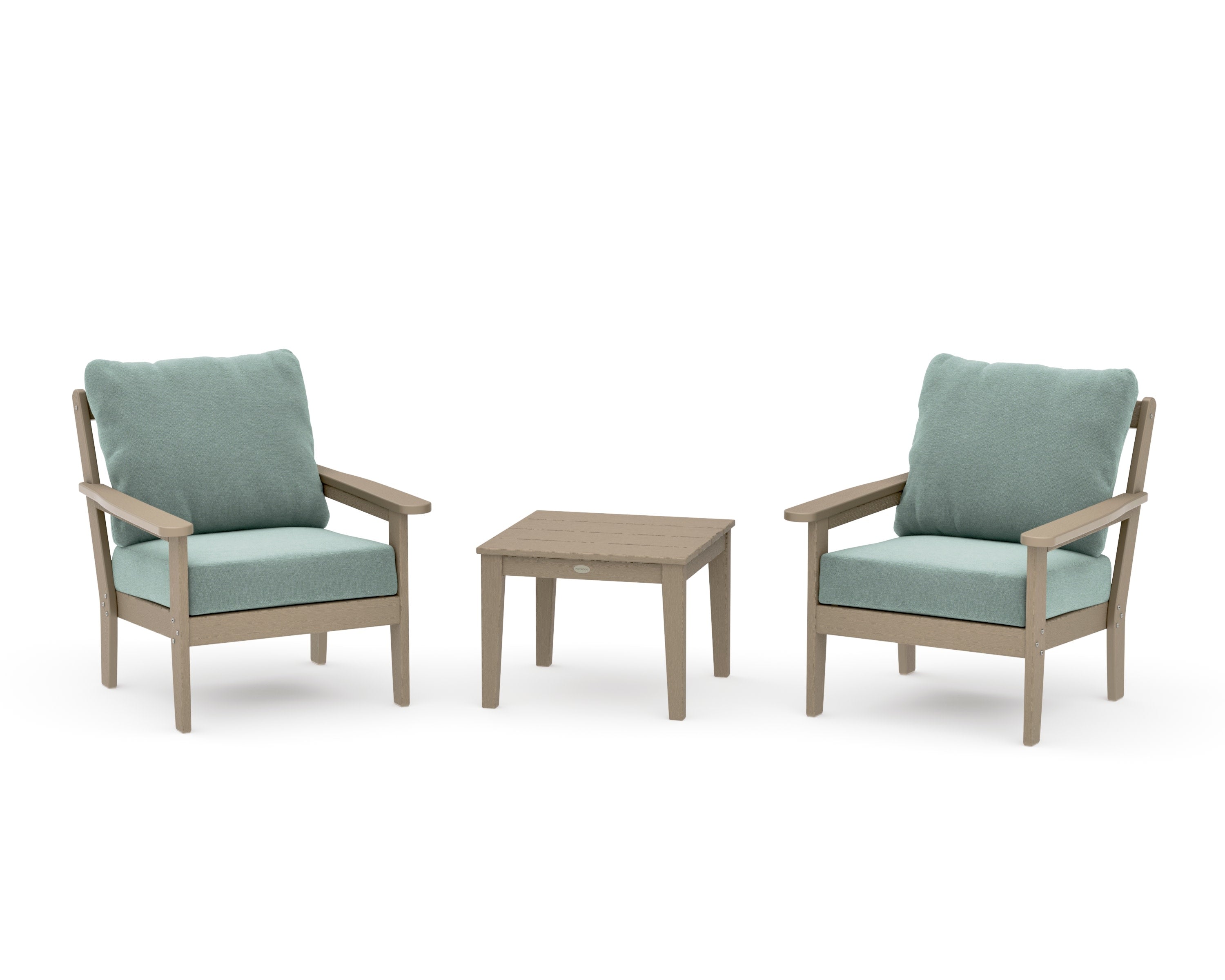 Cottage 3-Piece Deep Seating Set in Vintage Sahara / Glacier Spa