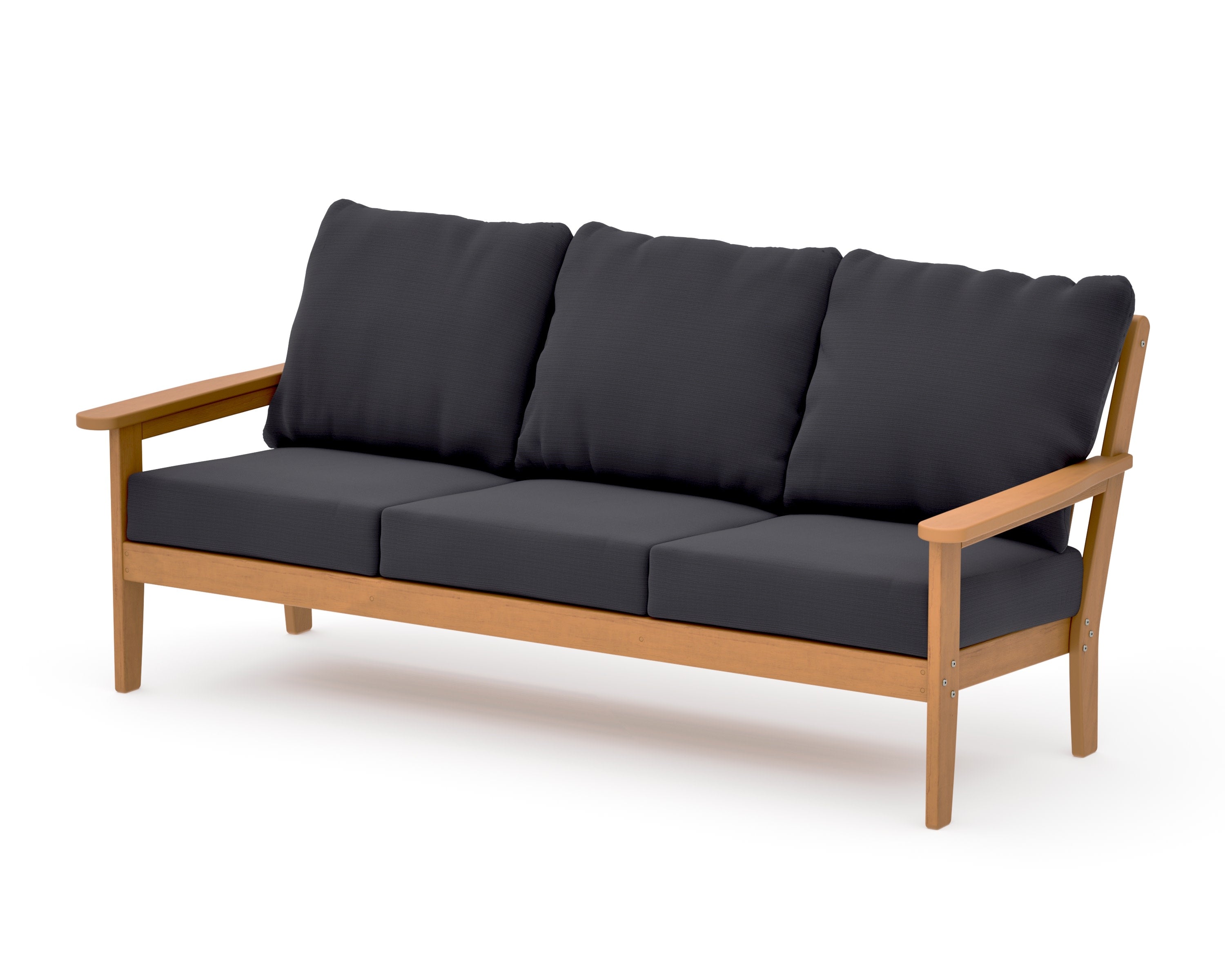 Cottage Deep Seating Sofa in Natural / Midnight Linen