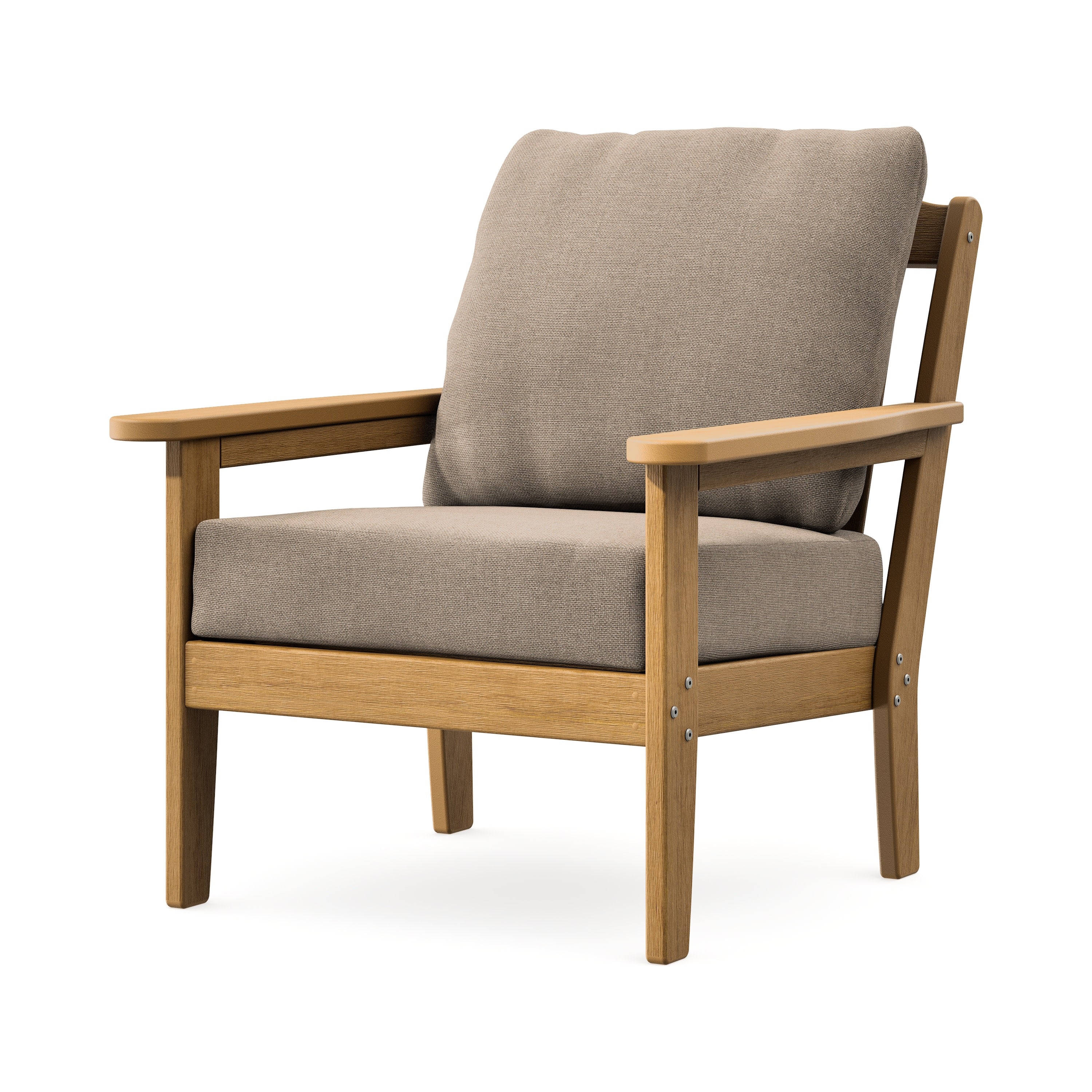 Cottage Deep Seating Chair in Natural / Spiced Burlap
