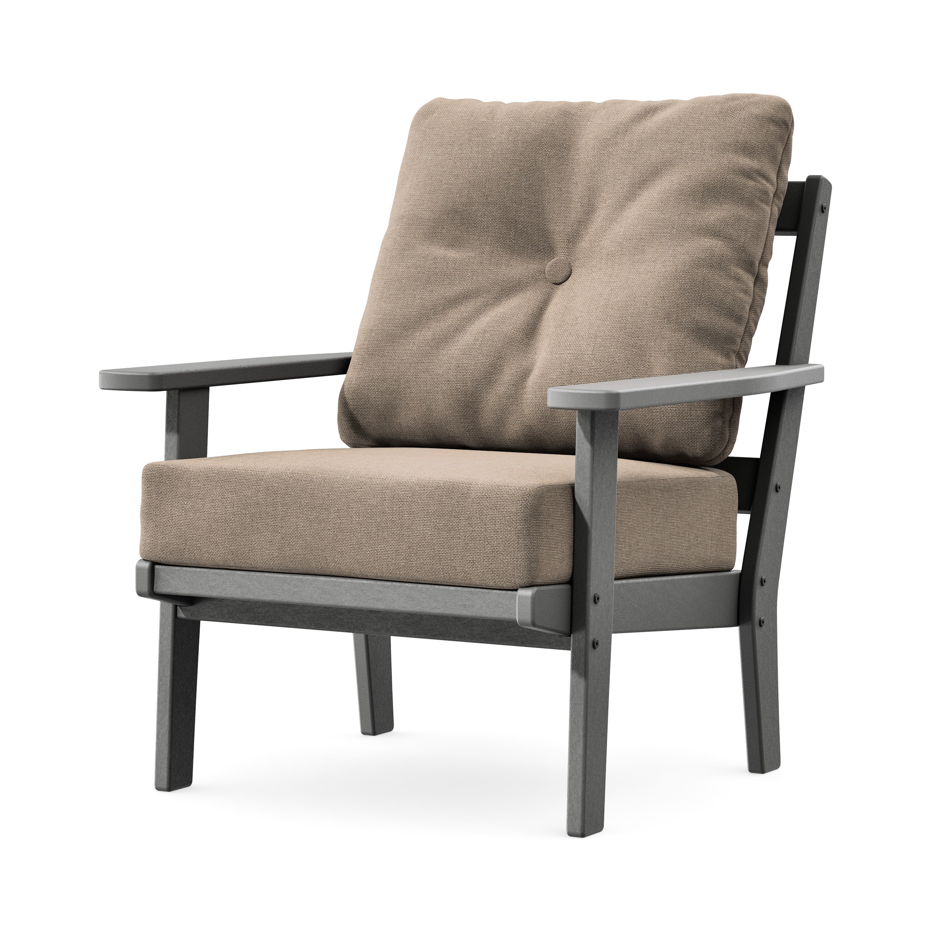 Prairie Deep Seating Chair in Slate Grey / Spiced Burlap