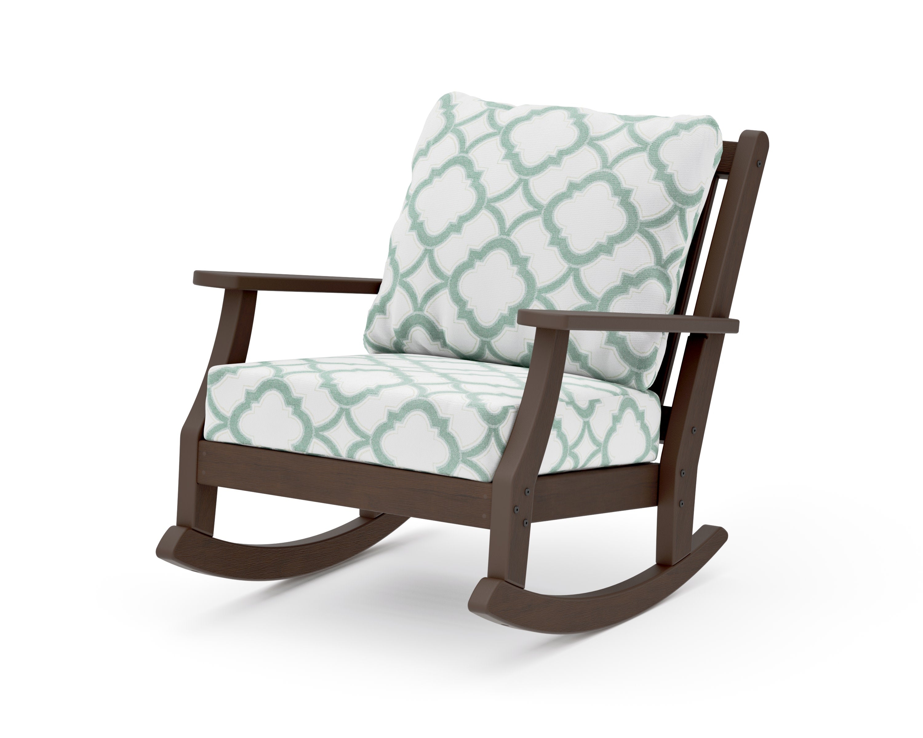 Wovendale Deep Seating Rocking Chair in Kona / Trellis Glacier Spa