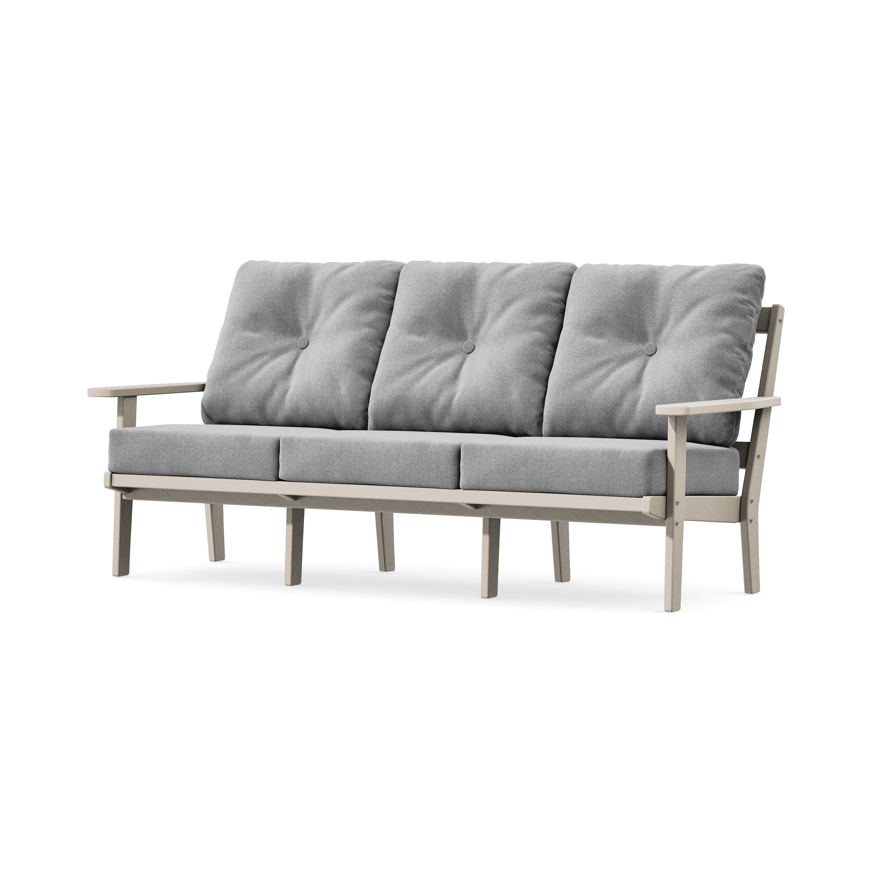 PrairieDeep Seating Sofa in Sand / Grey Mist