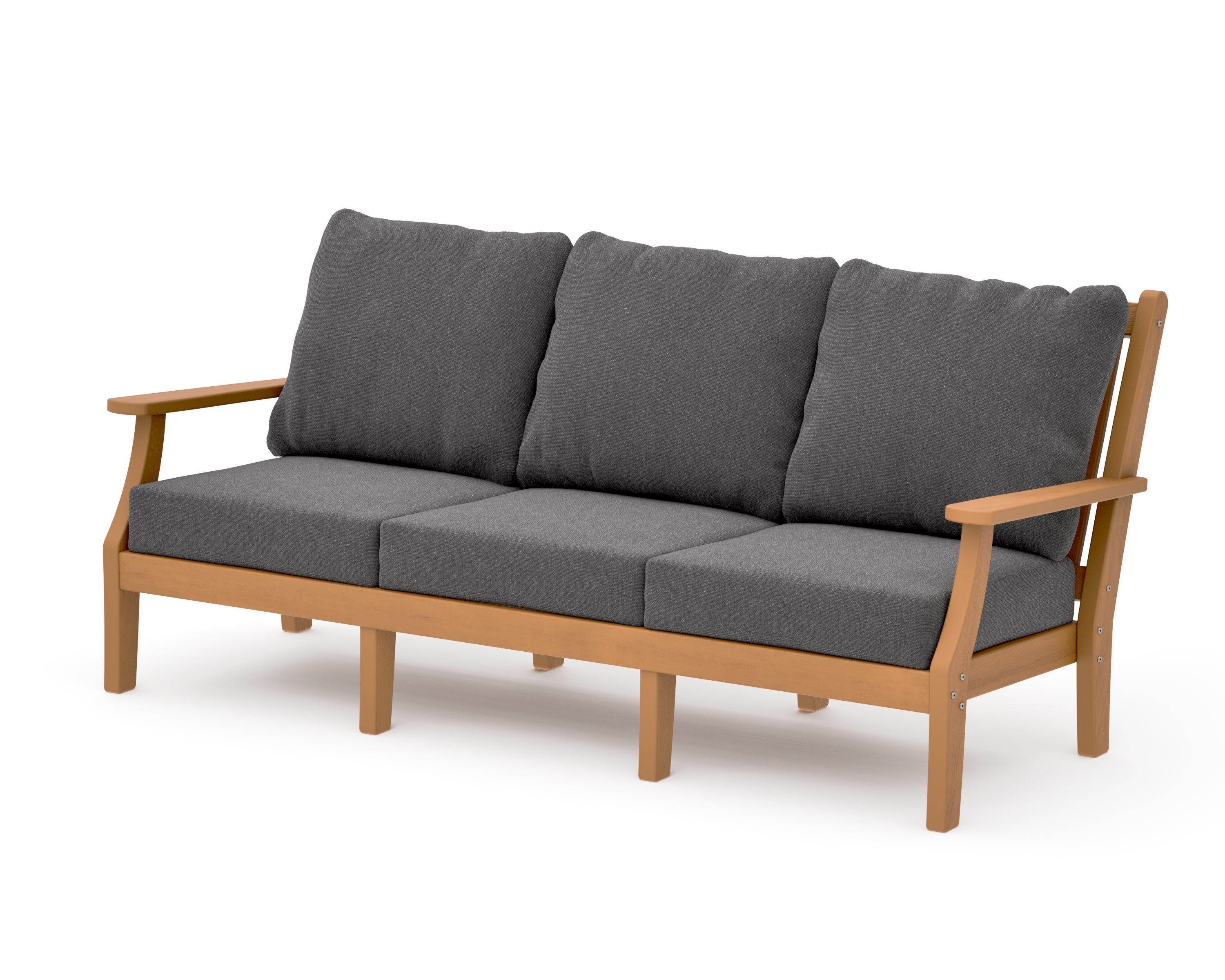 Wovendale Deep Seating Sofa in Natural / Ash Charcoal