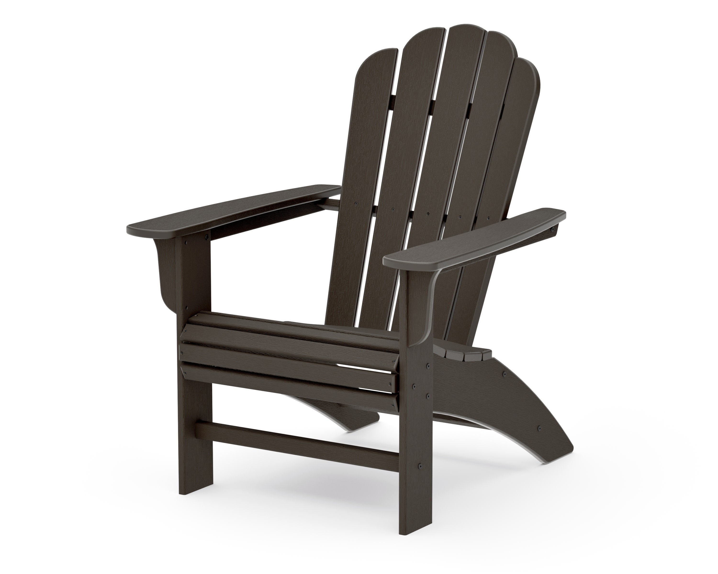 Cottage Curveback Adirondack Chair in Vintage Coffee