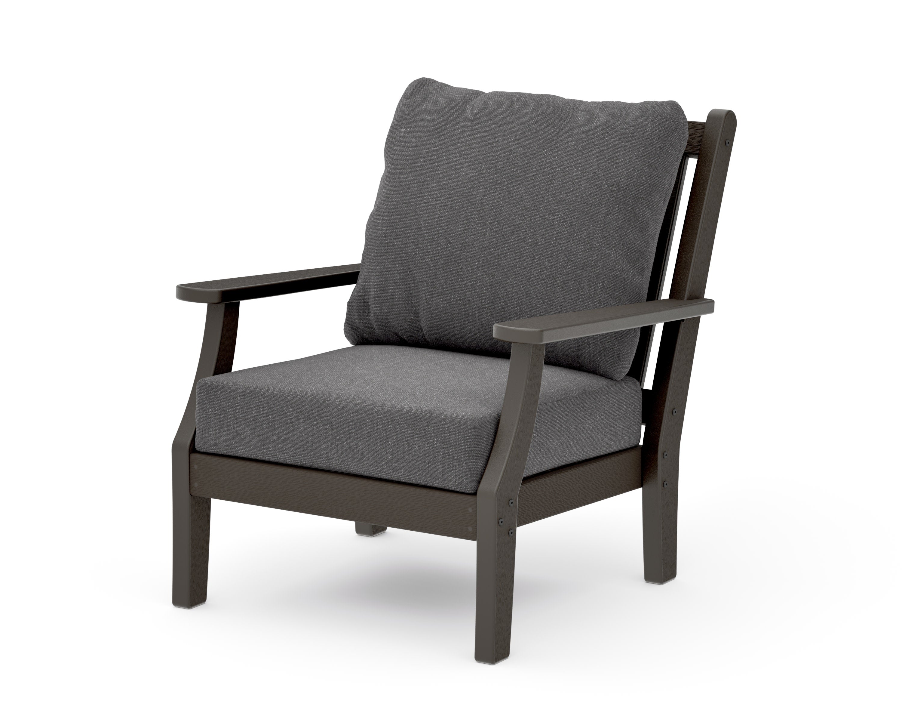 Wovendale Deep Seating Chair in Vintage Coffee / Ash Charcoal