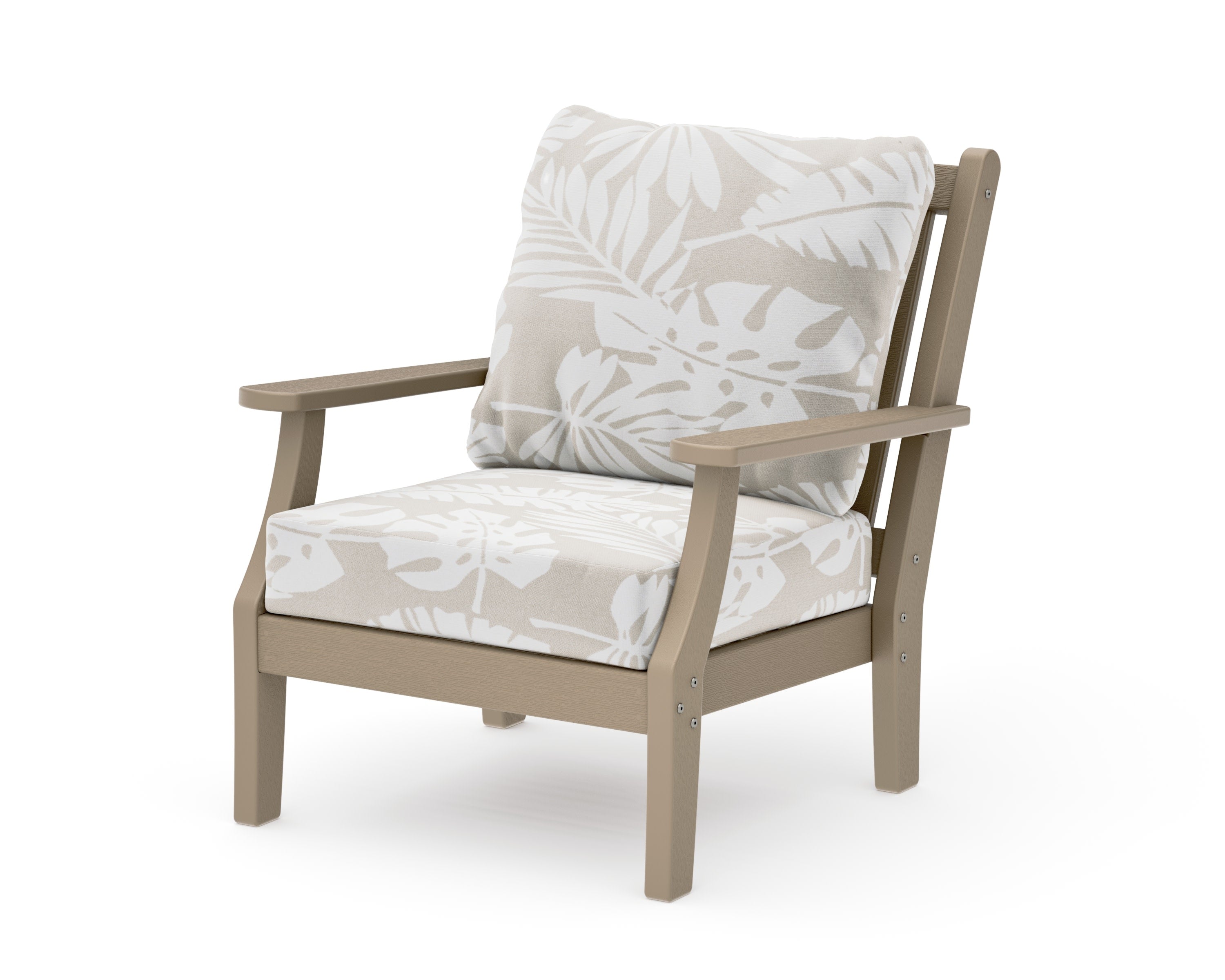 Wovendale Deep Seating Chair in Vintage Sahara / Leaf Dune Burlap