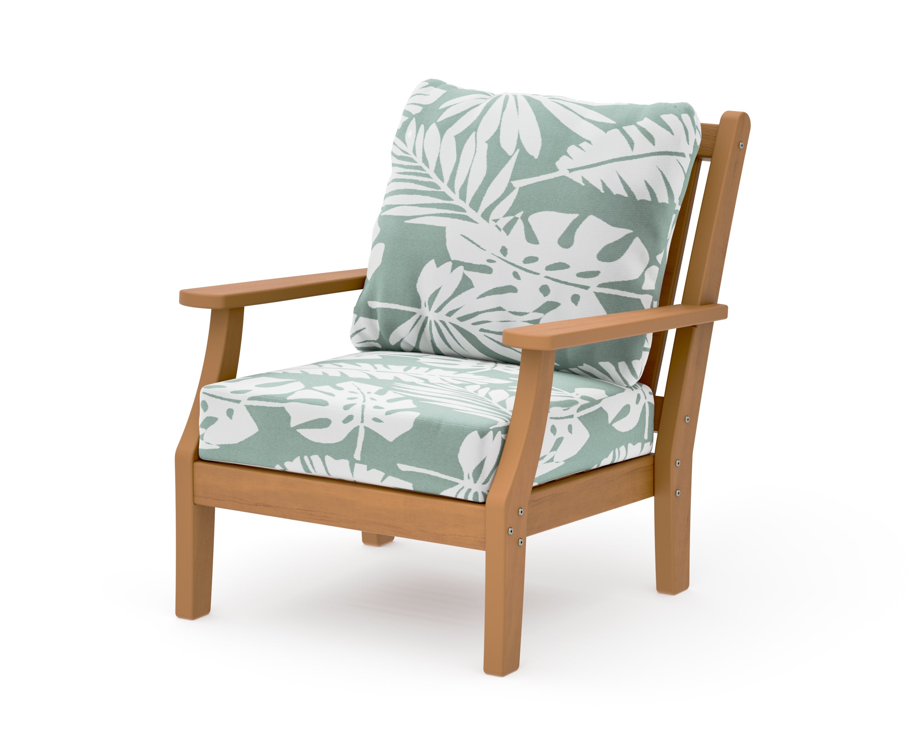 Wovendale Deep Seating Chair in Natural / Leaf Glacier Spa