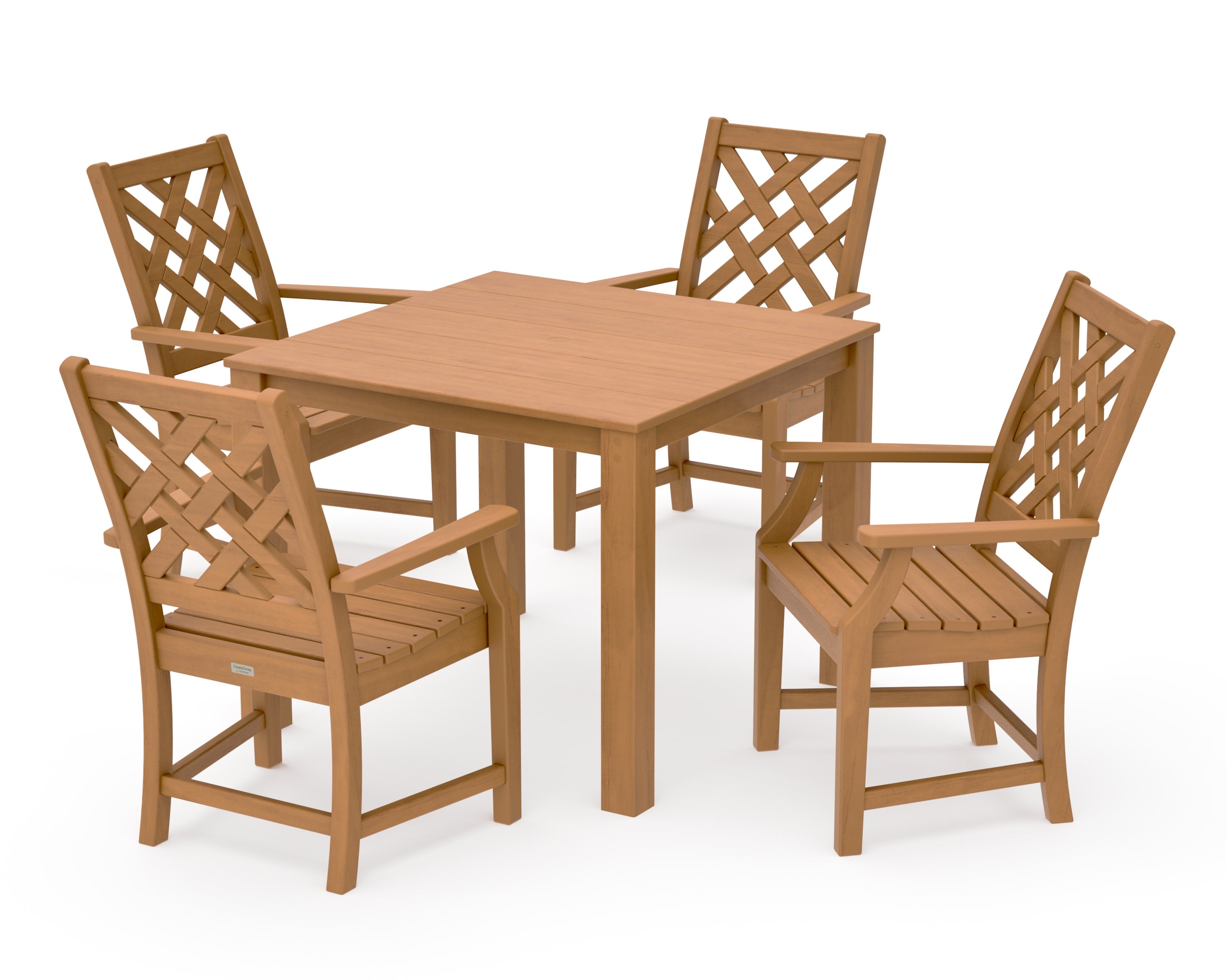 Wovendale 5-Piece Parsons Dining Set in Natural