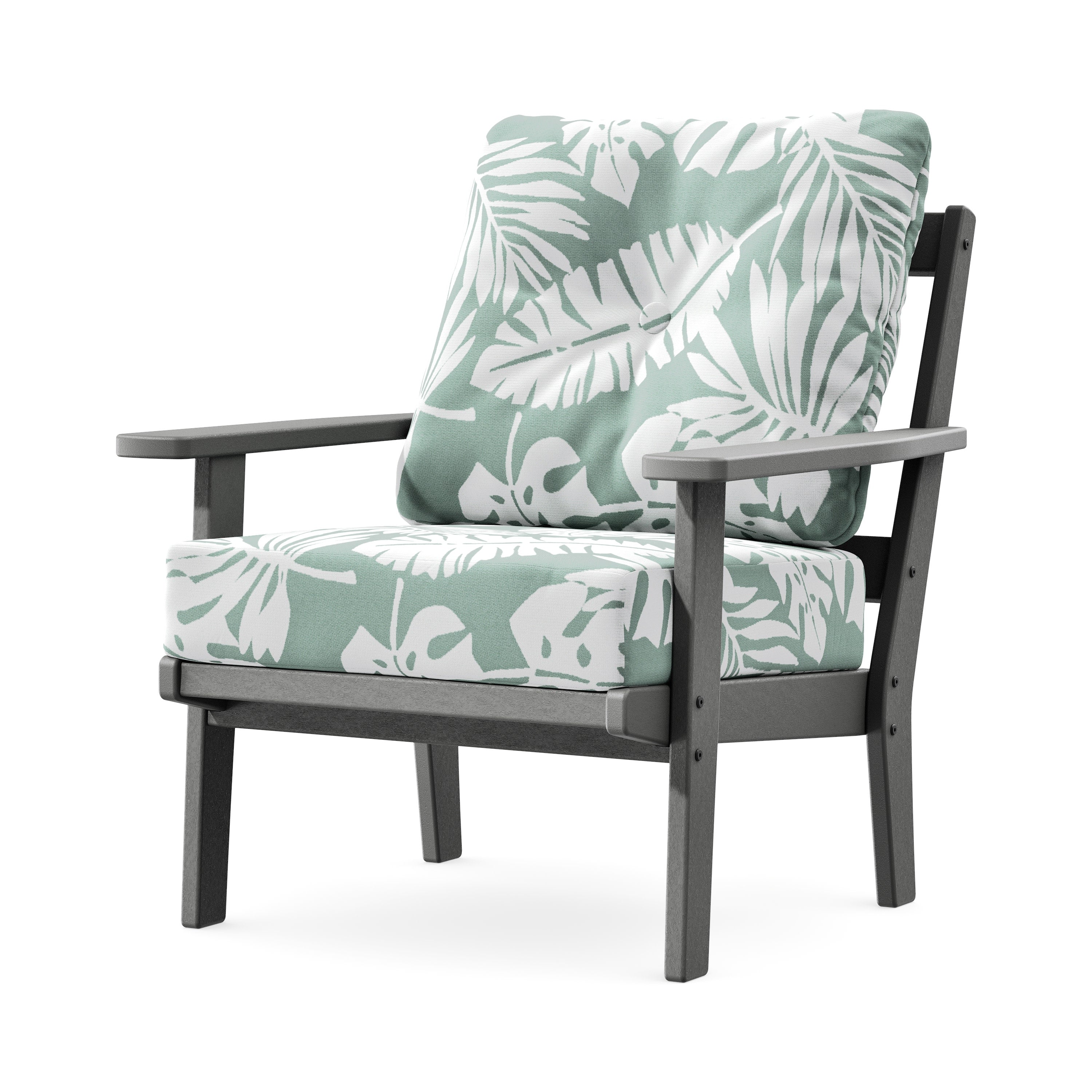 Prairie Deep Seating Chair in Slate Grey / Leaf Glacier Spa