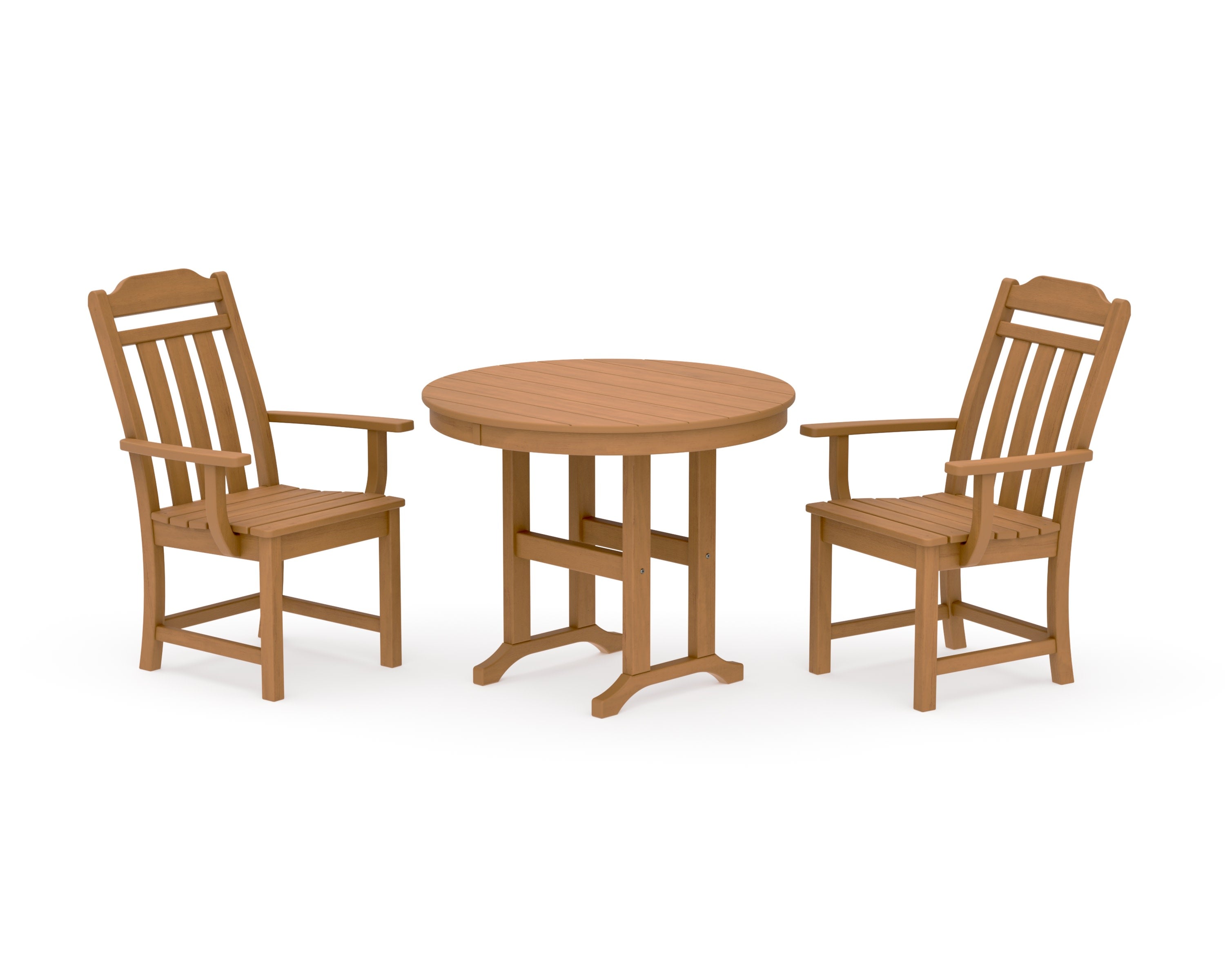 Cottage 3-Piece Farmhouse Dining Set in Natural