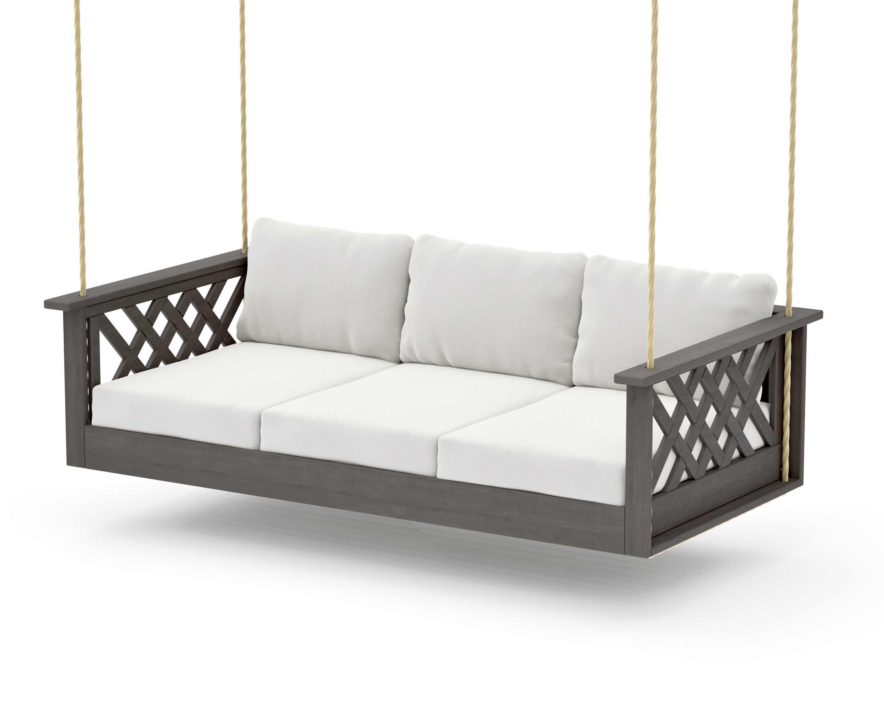 Wovendale Daybed Swing in Driftwood / Natural Linen