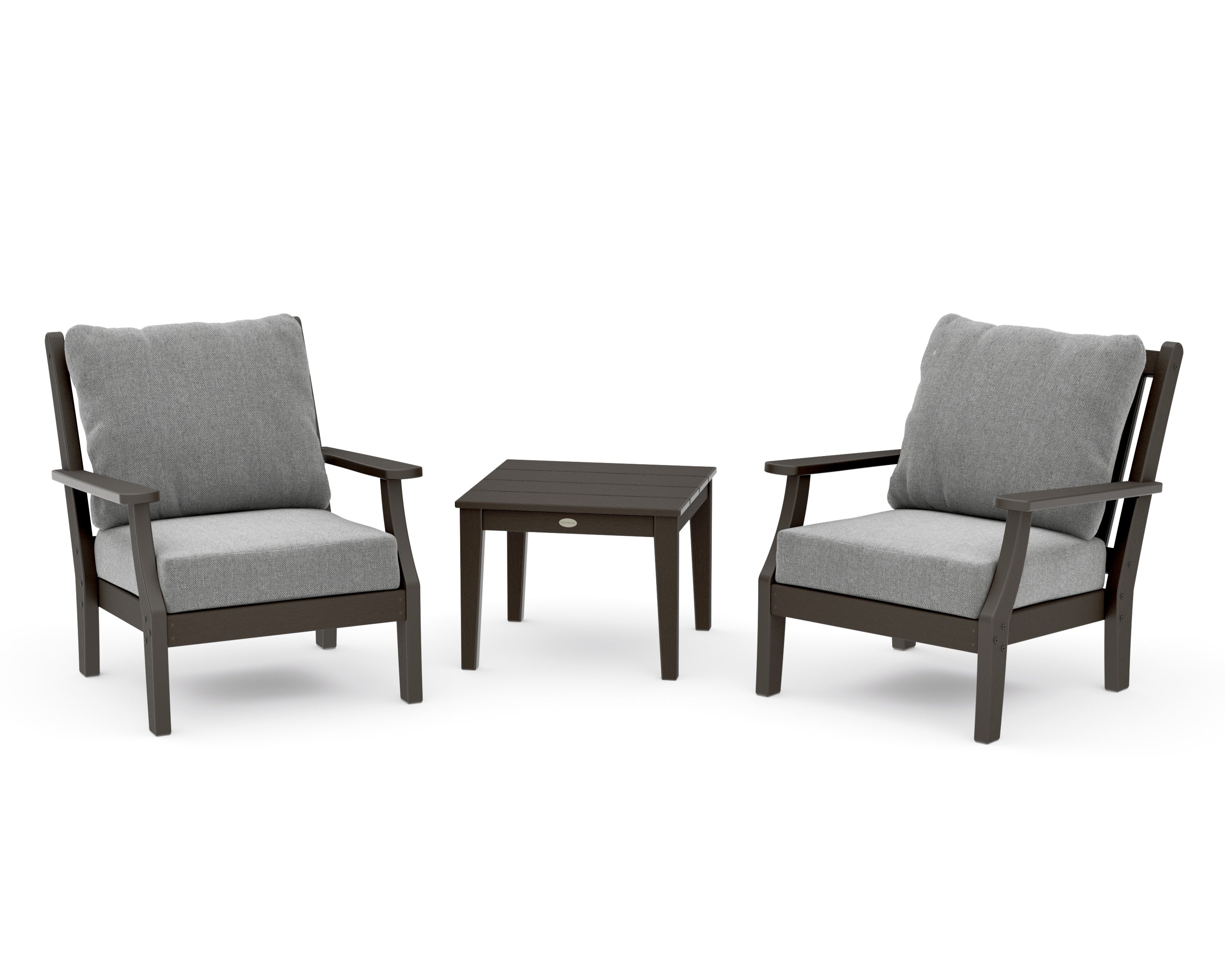 Wovendale 3-Piece Deep Seating Set in Vintage Coffee / Grey Mist