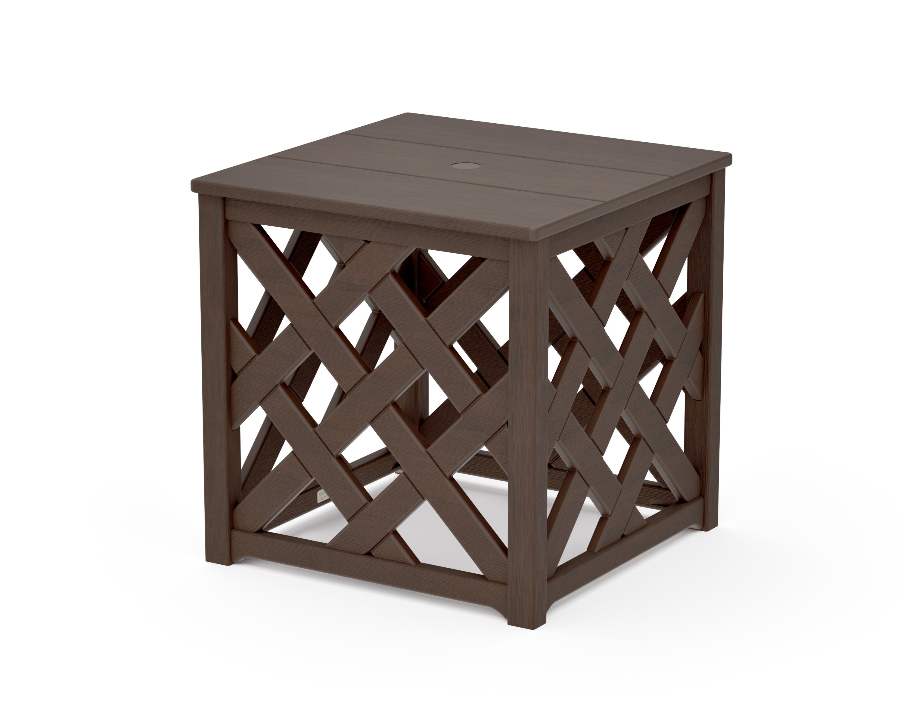 Wovendale Accent Umbrella Table in Kona