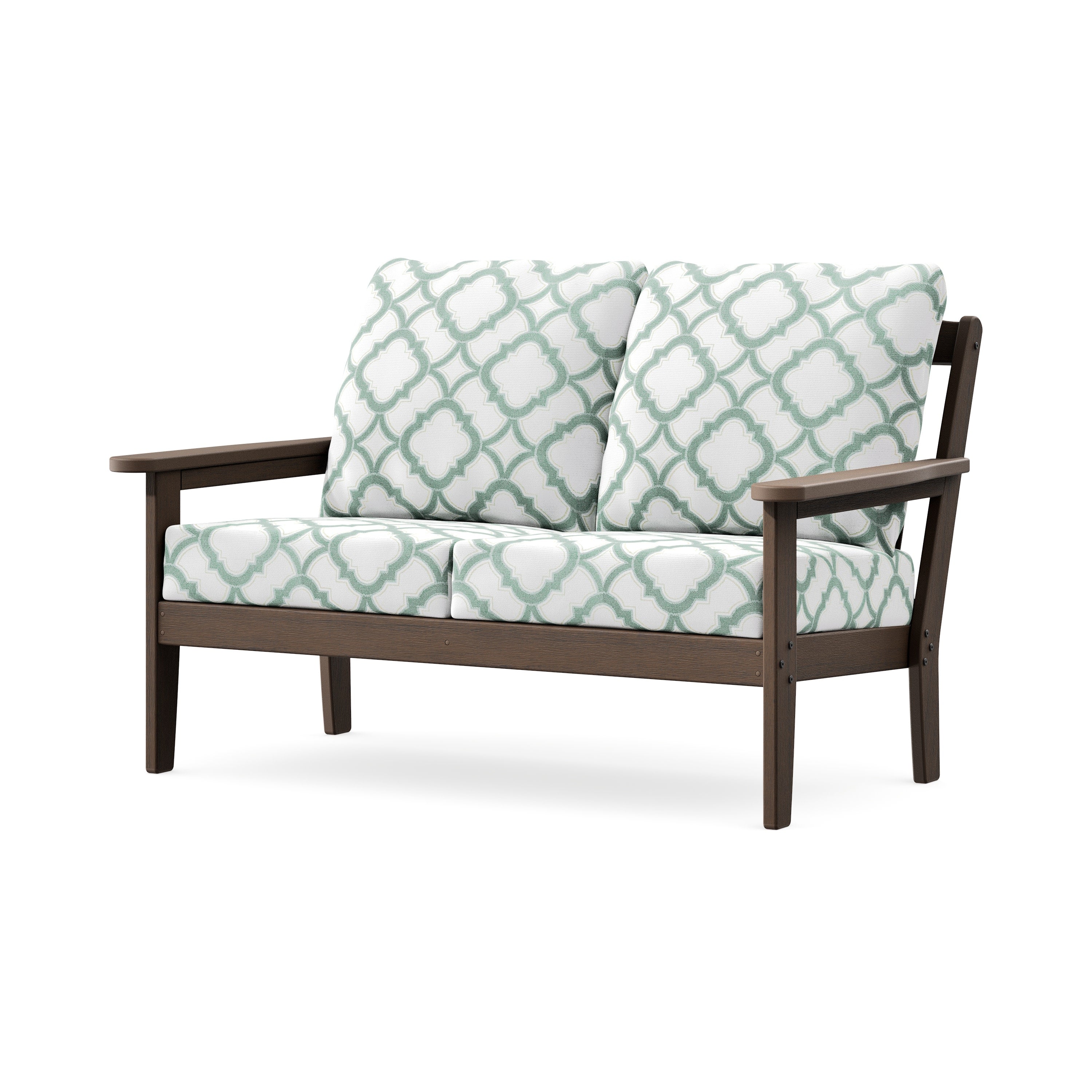 Cottage Deep Seating Loveseat in Kona / Trellis Glacier Spa