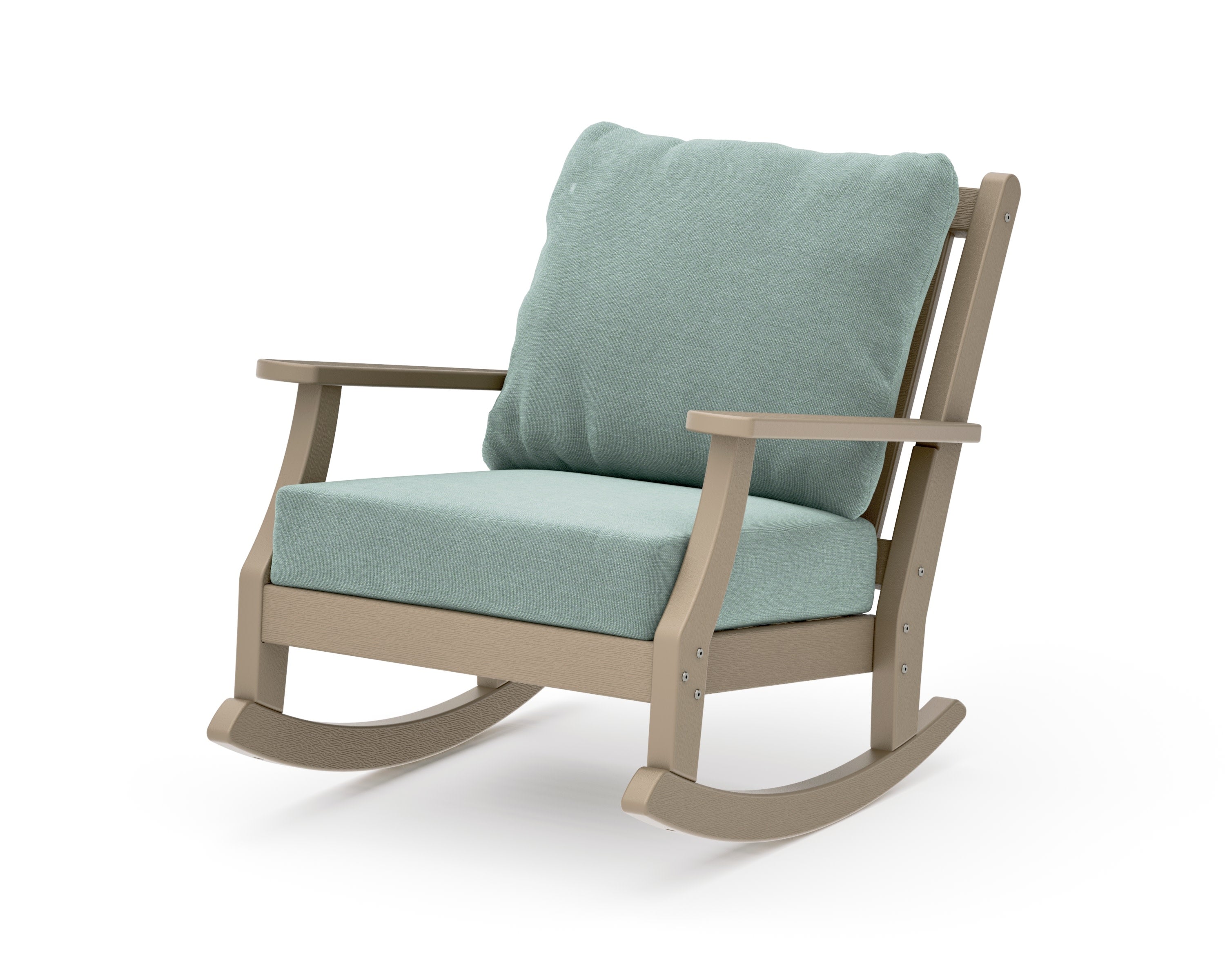 Wovendale Deep Seating Rocking Chair in Vintage Sahara / Glacier Spa