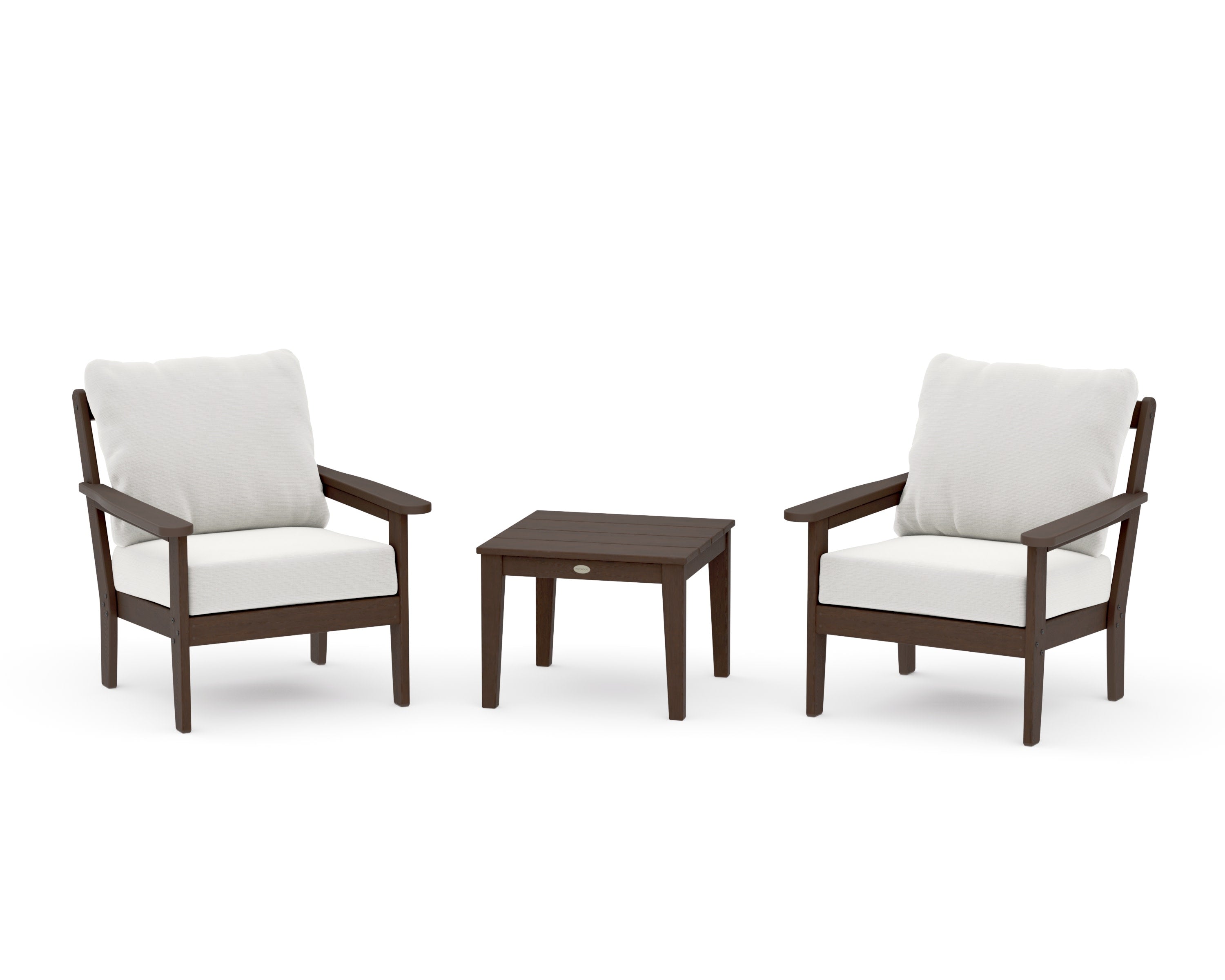 Cottage 3-Piece Deep Seating Set in Kona / Natural Linen