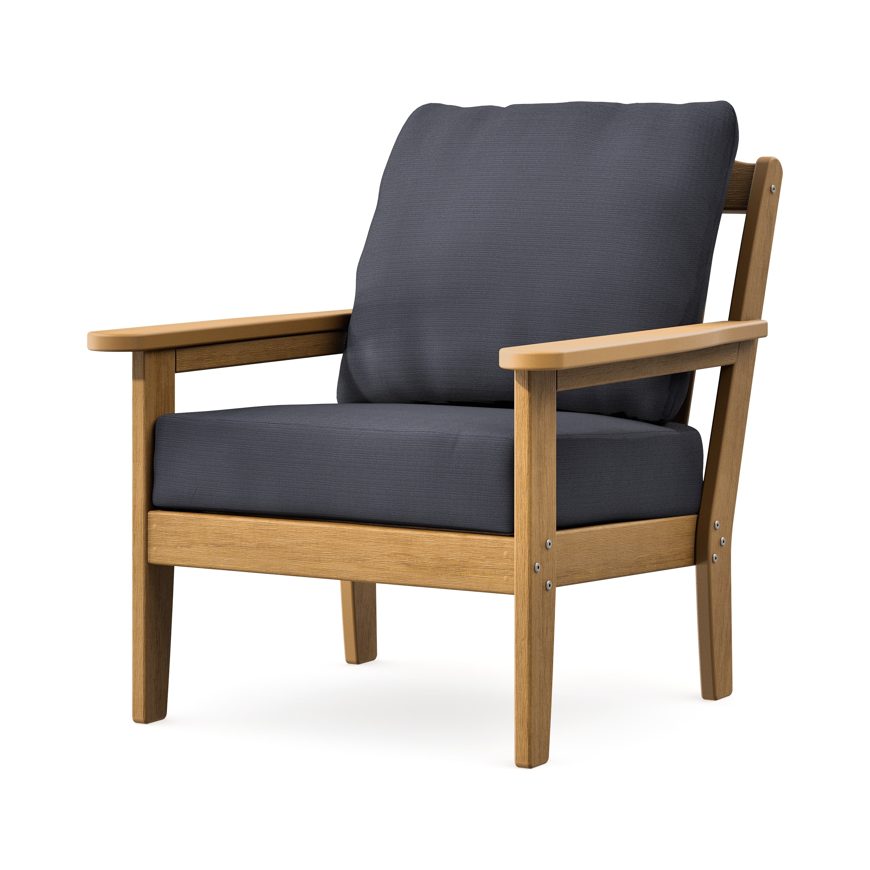 Cottage Deep Seating Chair in Natural / Midnight Linen