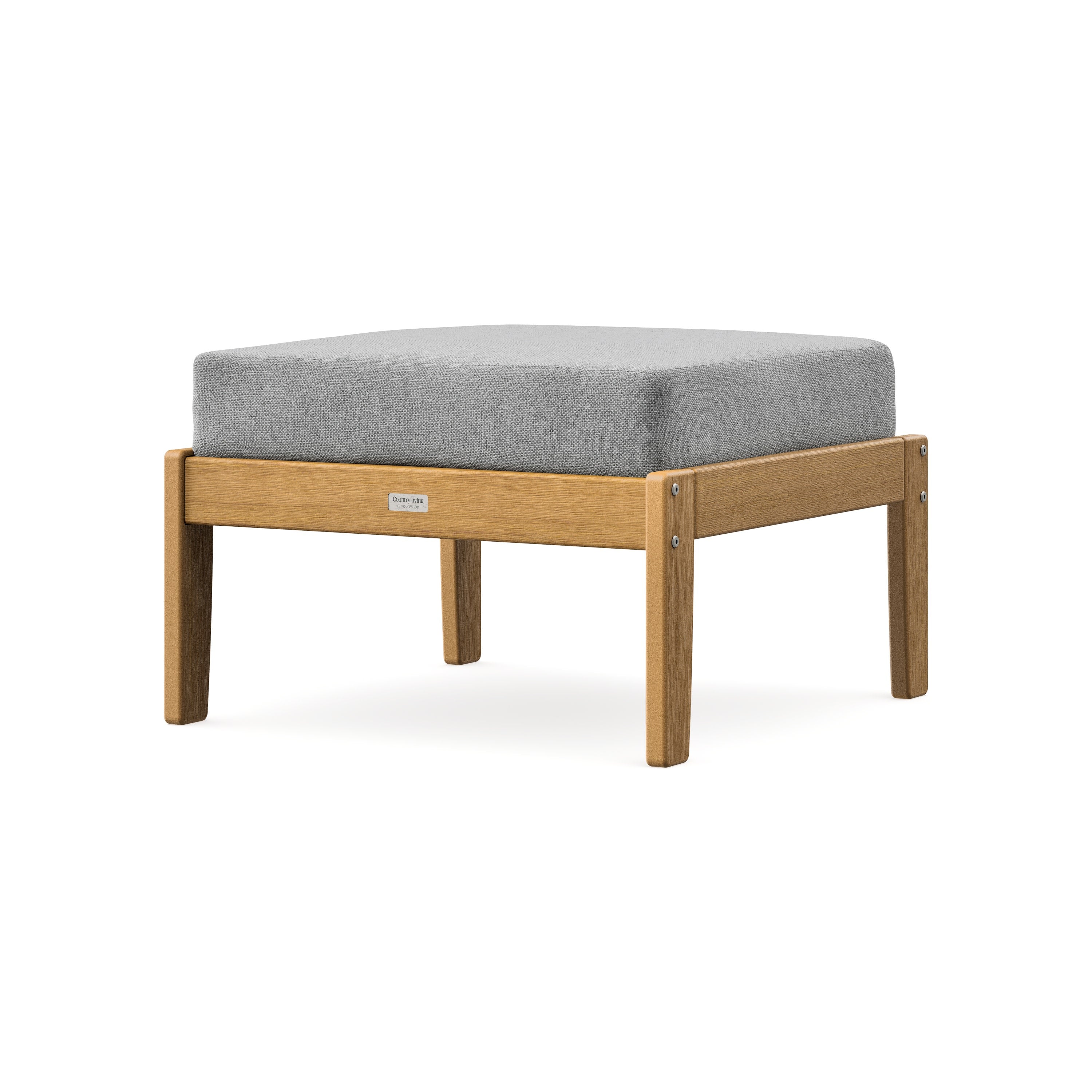 Cottage Deep Seating Ottoman in Natural / Grey Mist
