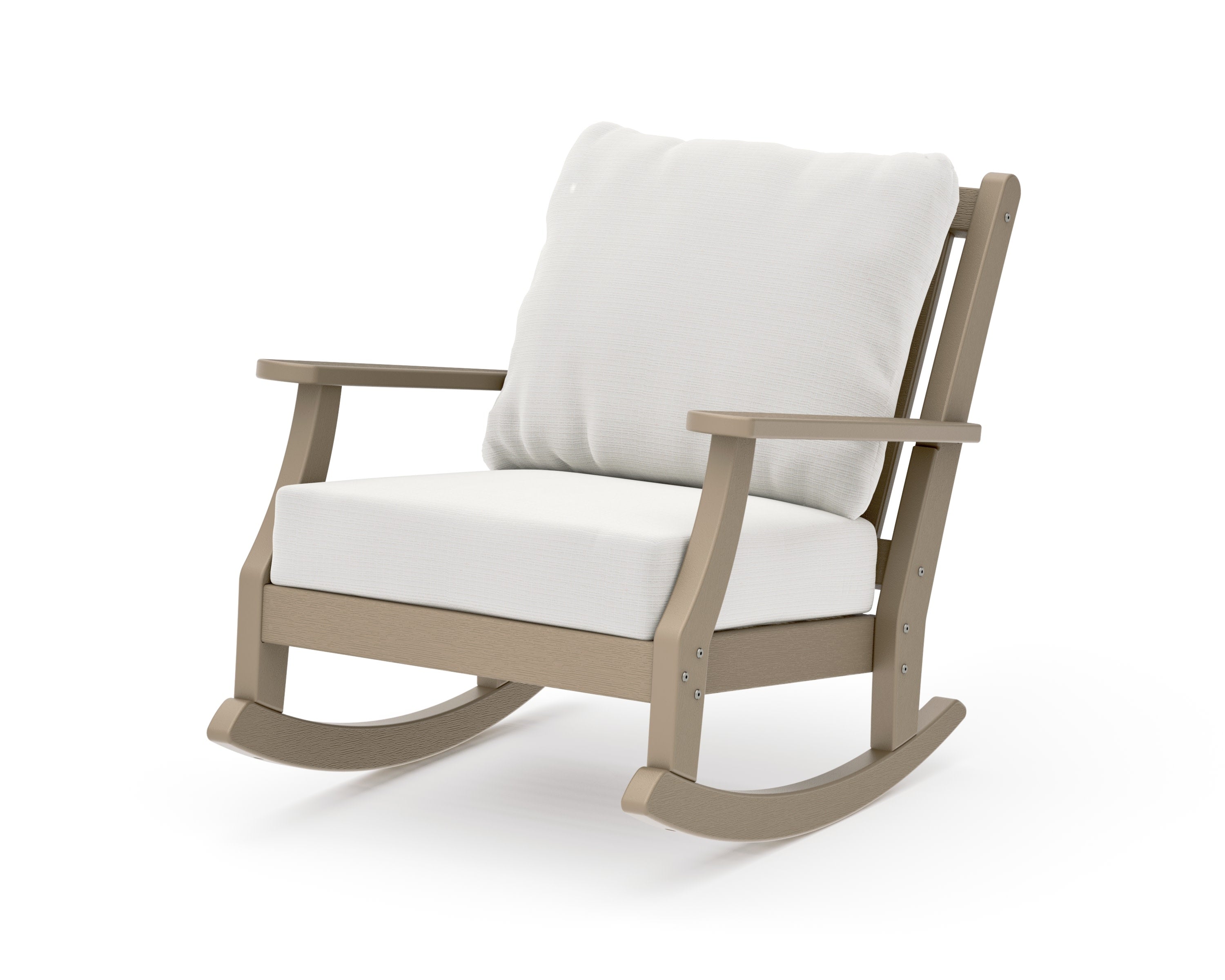 Wovendale Deep Seating Rocking Chair in Vintage Sahara / Natural Linen