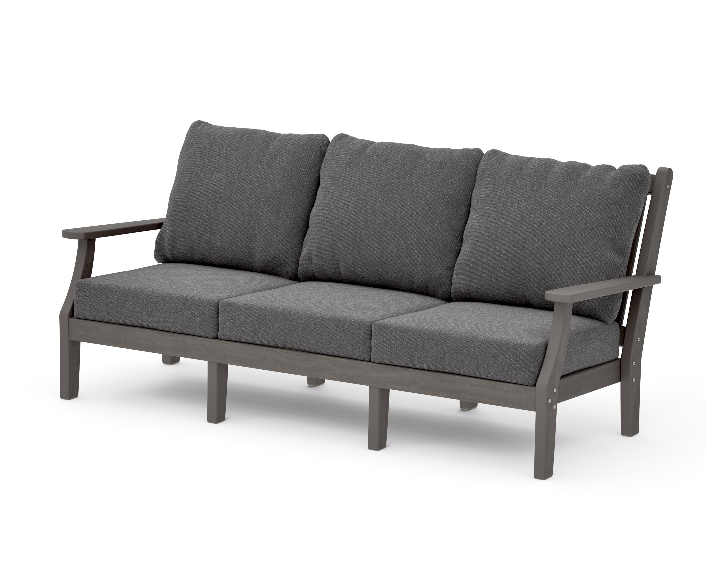 Wovendale Deep Seating Sofa in Driftwood / Ash Charcoal