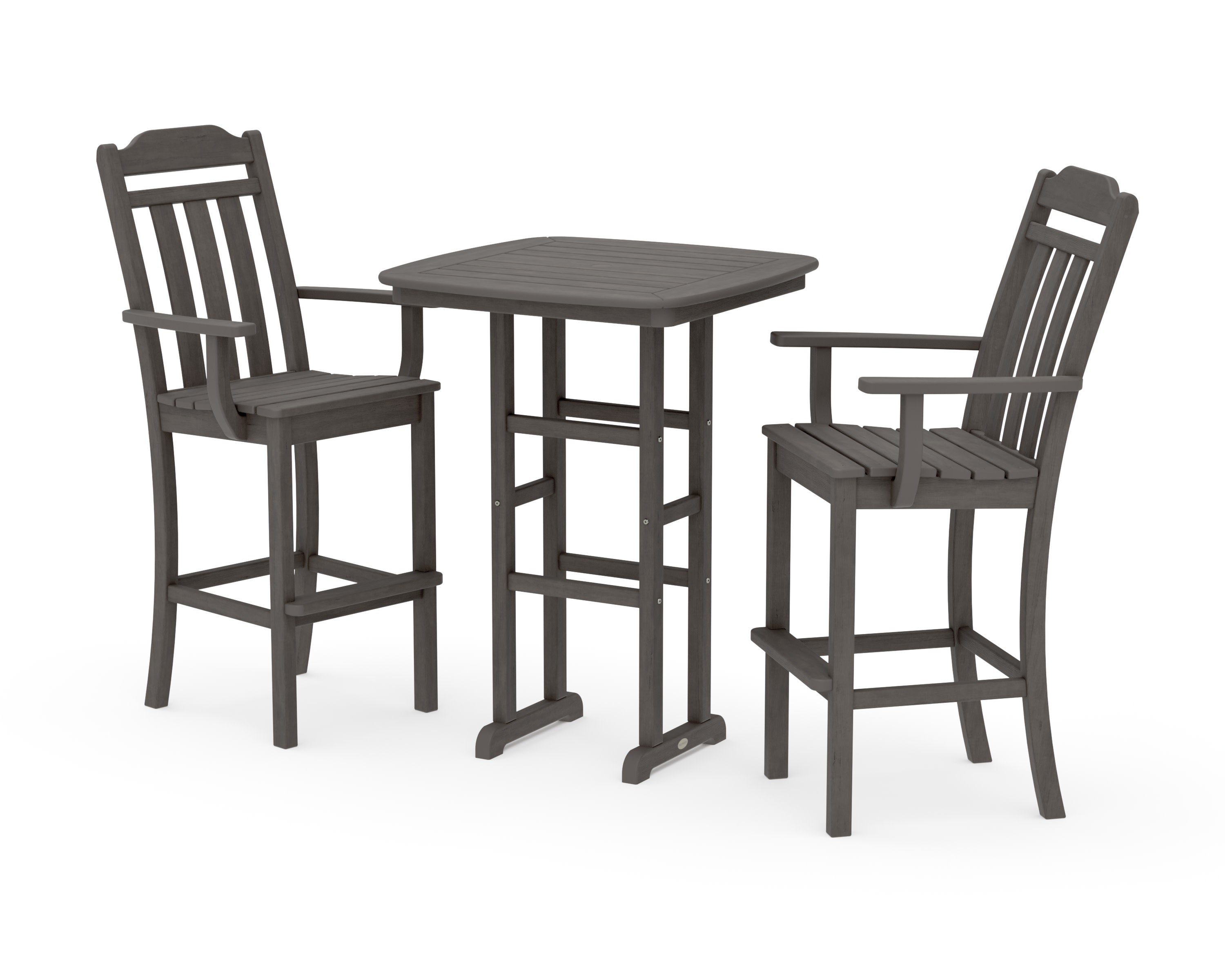 Cottage 3-Piece Bar Set in Driftwood