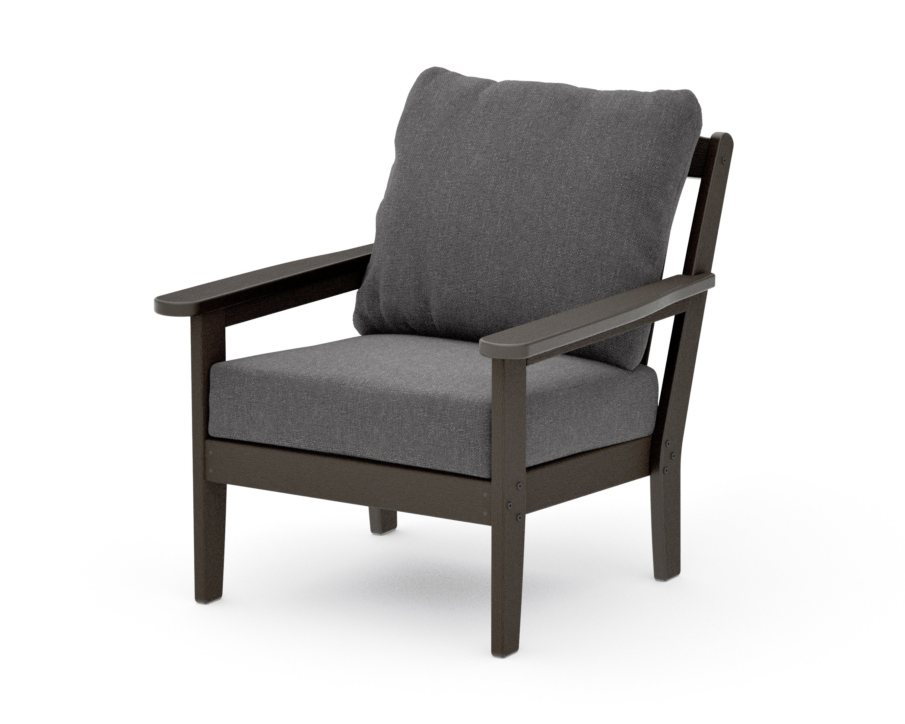 Cottage Deep Seating Chair in Vintage Coffee / Ash Charcoal