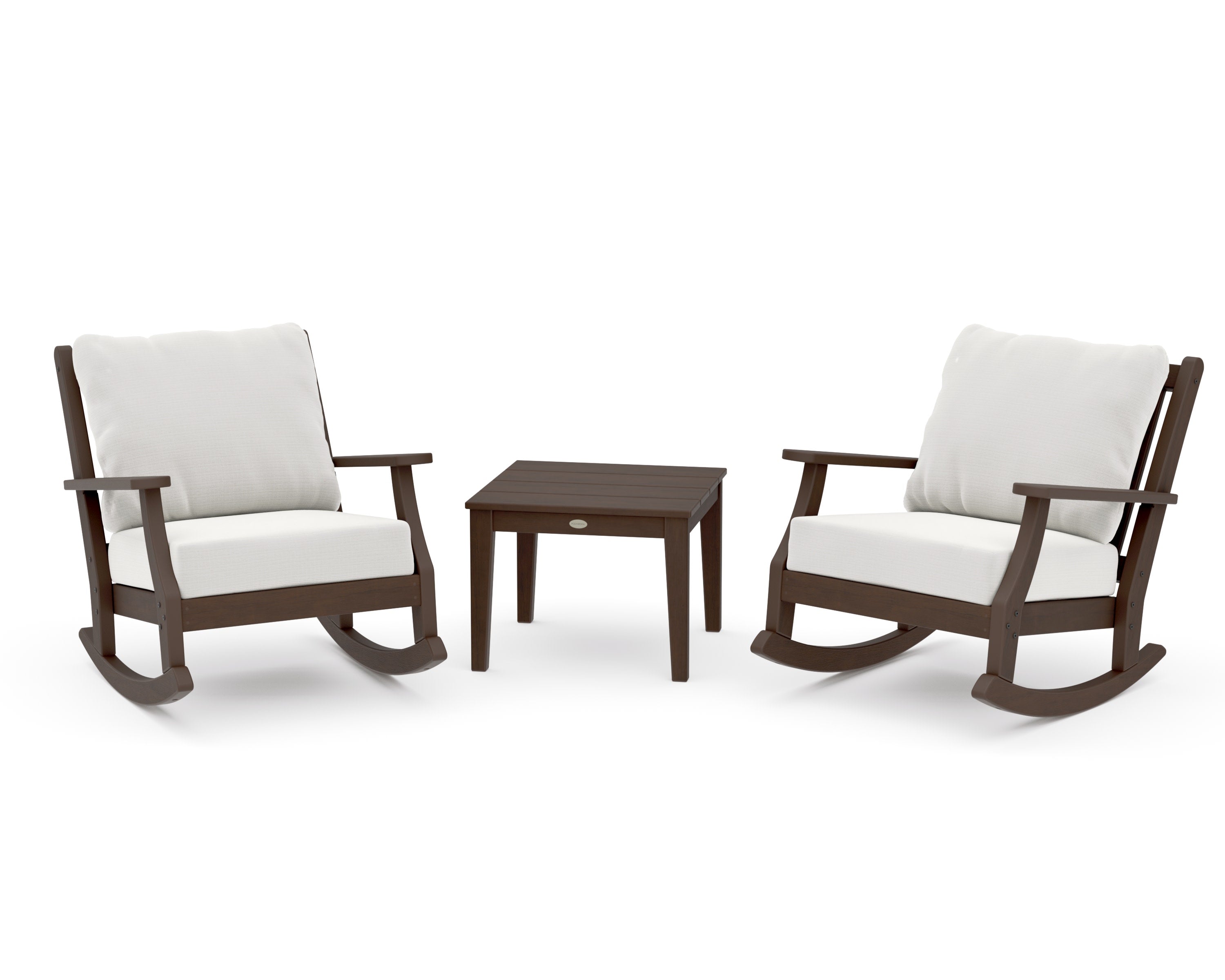 Wovendale 3-Piece Deep Seating Rocker Set in Kona / Natural Linen